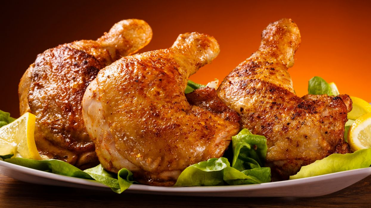 Meat products Roast Chicken food wallpaperx1440