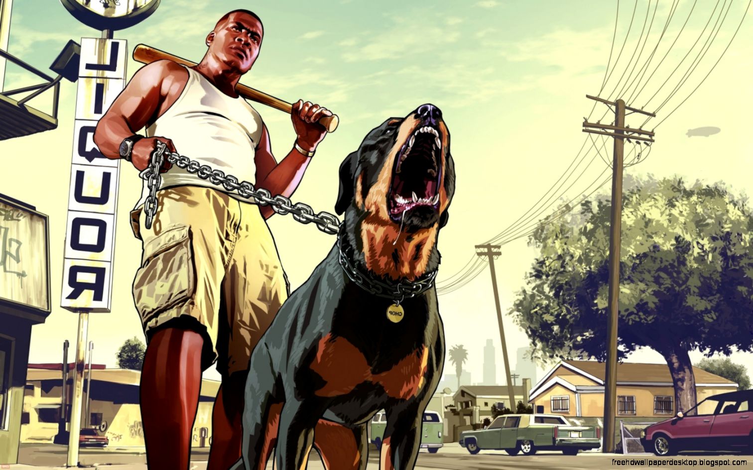 Franklin With His Dog In Gta 5 Image And Wallpaper 5 Franklin And Dog HD Wallpaper