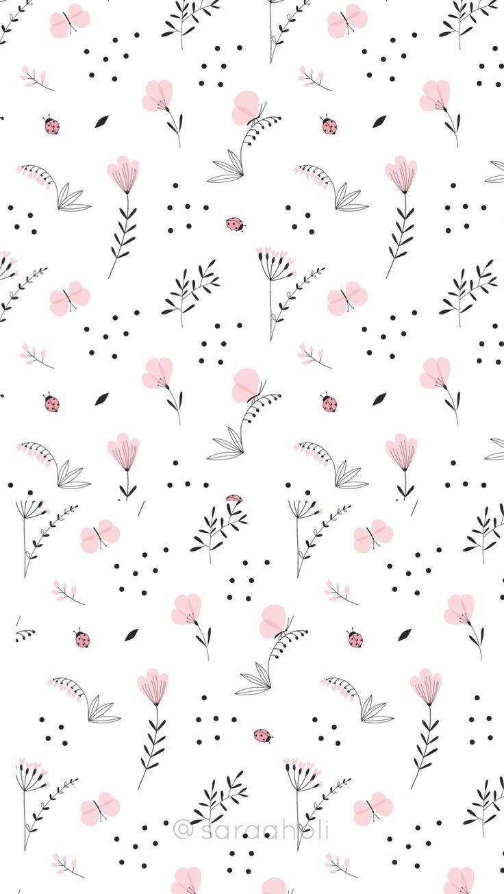 Prints & patterns, creative prints & patterns, prints & pattern ideas, prints & pattern inspiration, creativ. Flower wallpaper, Plant wallpaper, Pattern wallpaper