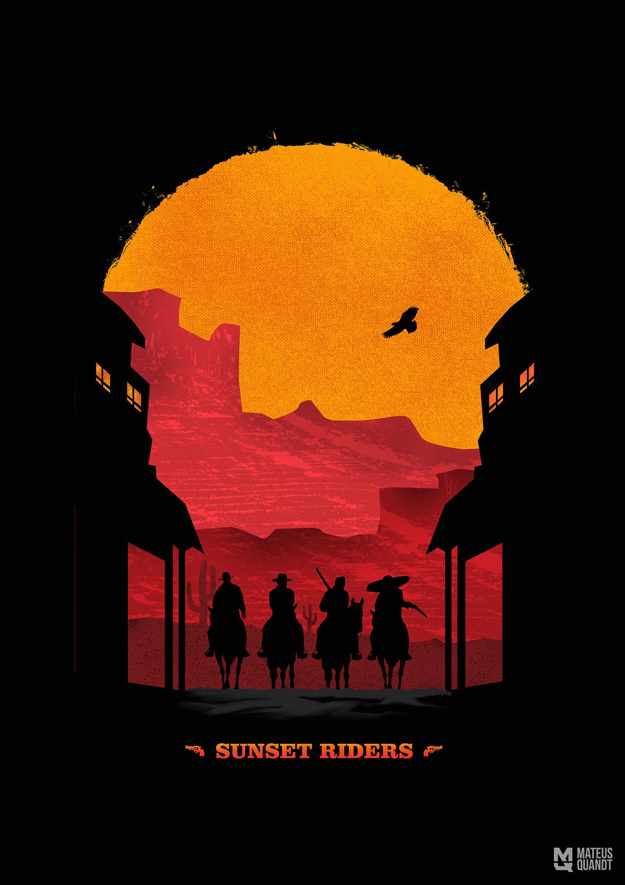 Game, Sunset Riders Artista: Mateus Dalethese. Red dead redemption artwork, Red dead redemption art, Red dead redemption