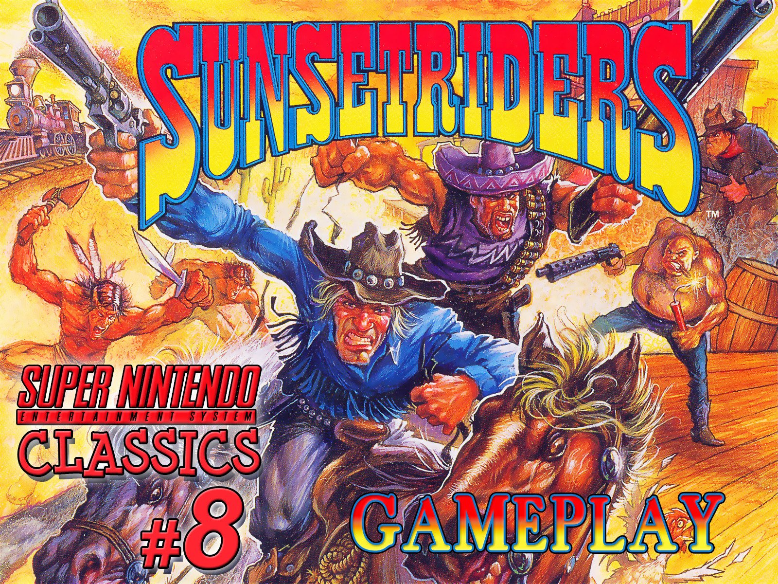 Watch Clip: Sunset Riders Gameplay (SNES Classics 8)