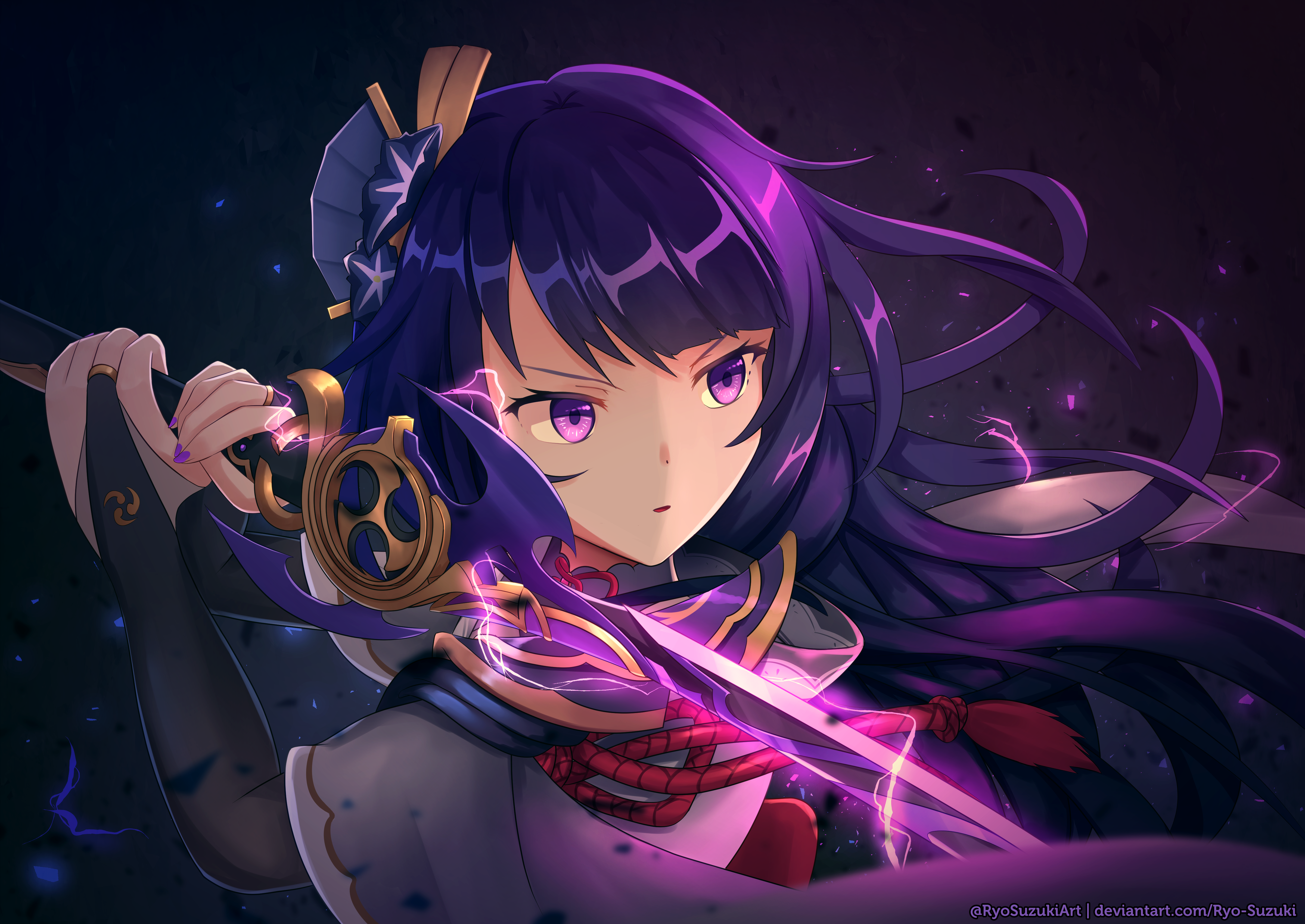 My illustration of Raiden Shogun: RaidenMains