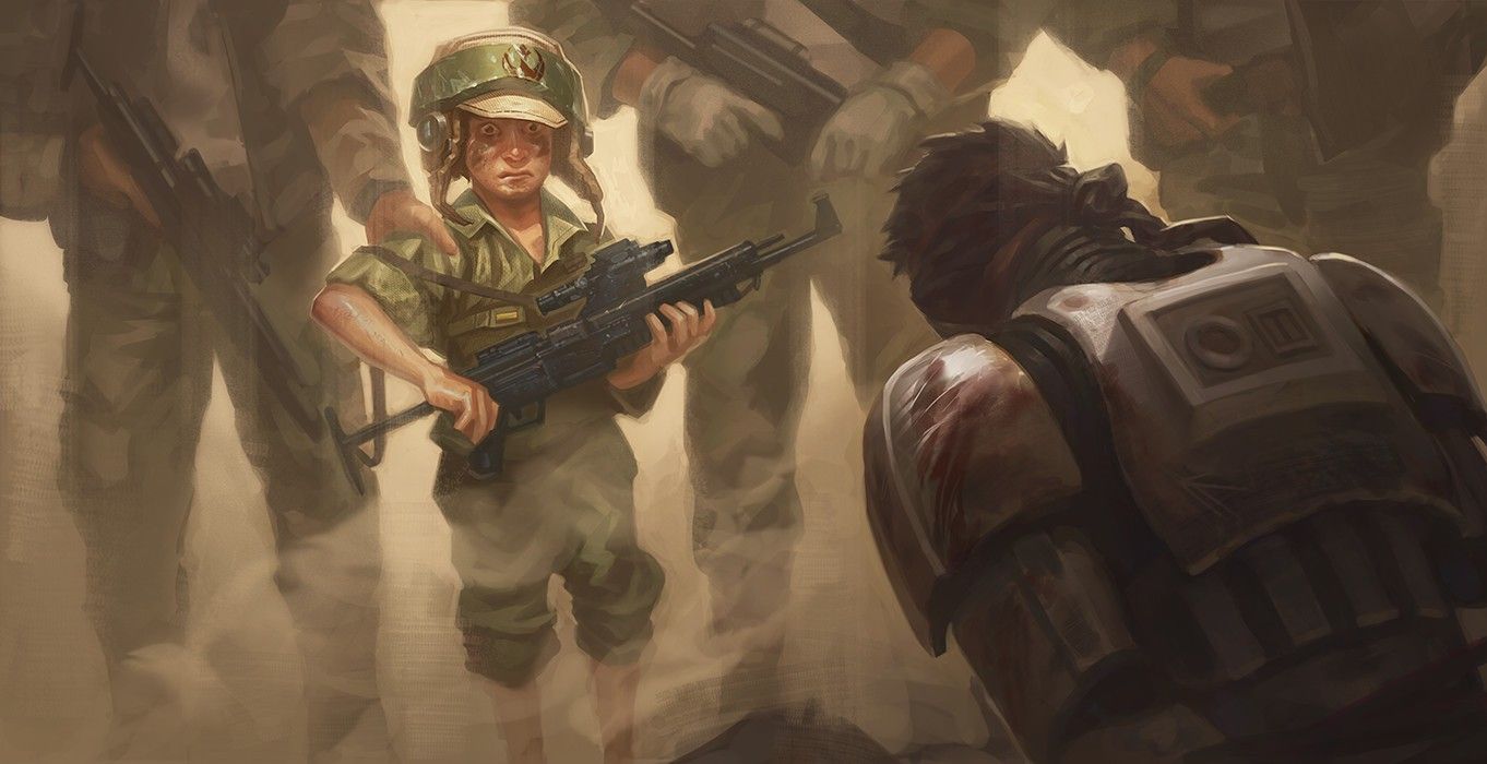 The evil of the rebellion, utilizing child soldiers. disgraceful. Star wars image, Star wars art, Star wars artwork