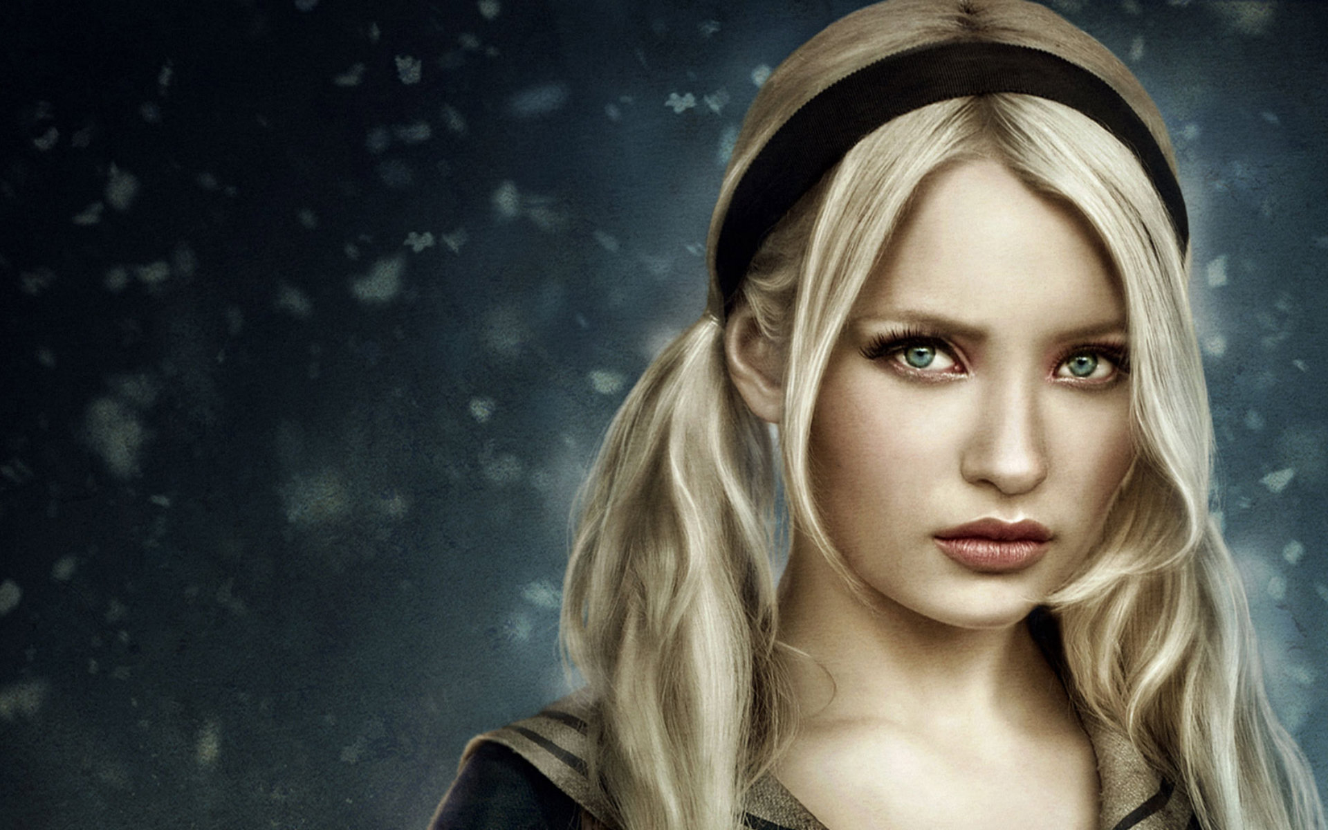 women, Emily Browning, Sucker Punch, Baby Doll, headbands wallpaper