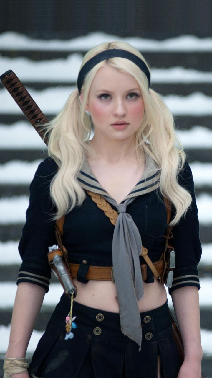 Emily Browning, sucker punch, actress, movie, 720x1280 wallpaper. Emily browning, Sucker punch, Cosplay woman