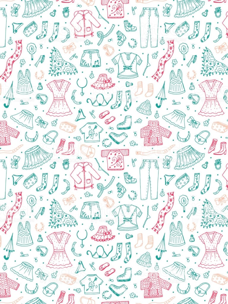 Free download Hand Drawn Doodle Women Clothing Seamless Pattern Fashion Clothes [1024x1024] for your Desktop, Mobile & Tablet. Explore Clothing Background. Clothing Wallpaper, Clothing Background, Palace Clothing Wallpaper