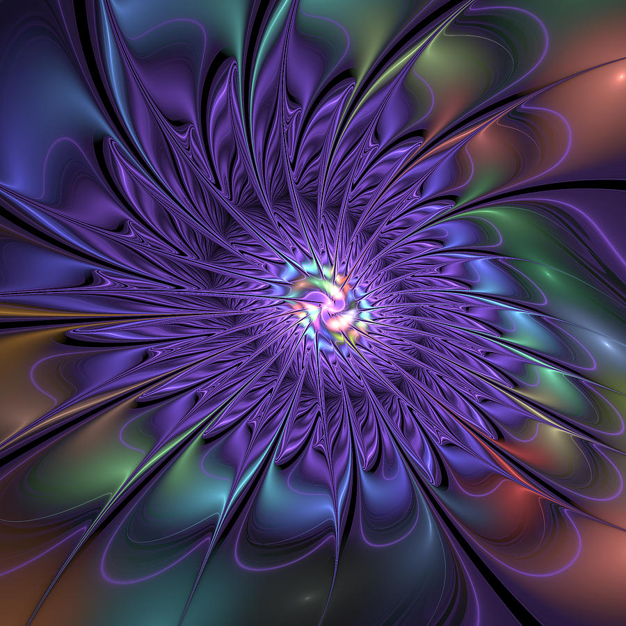 Fantasy Flower Fractal Digital Art