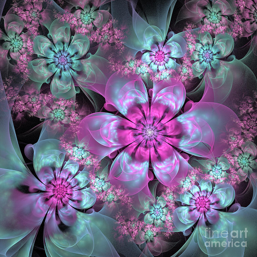 Fractal Flowers Digital Art