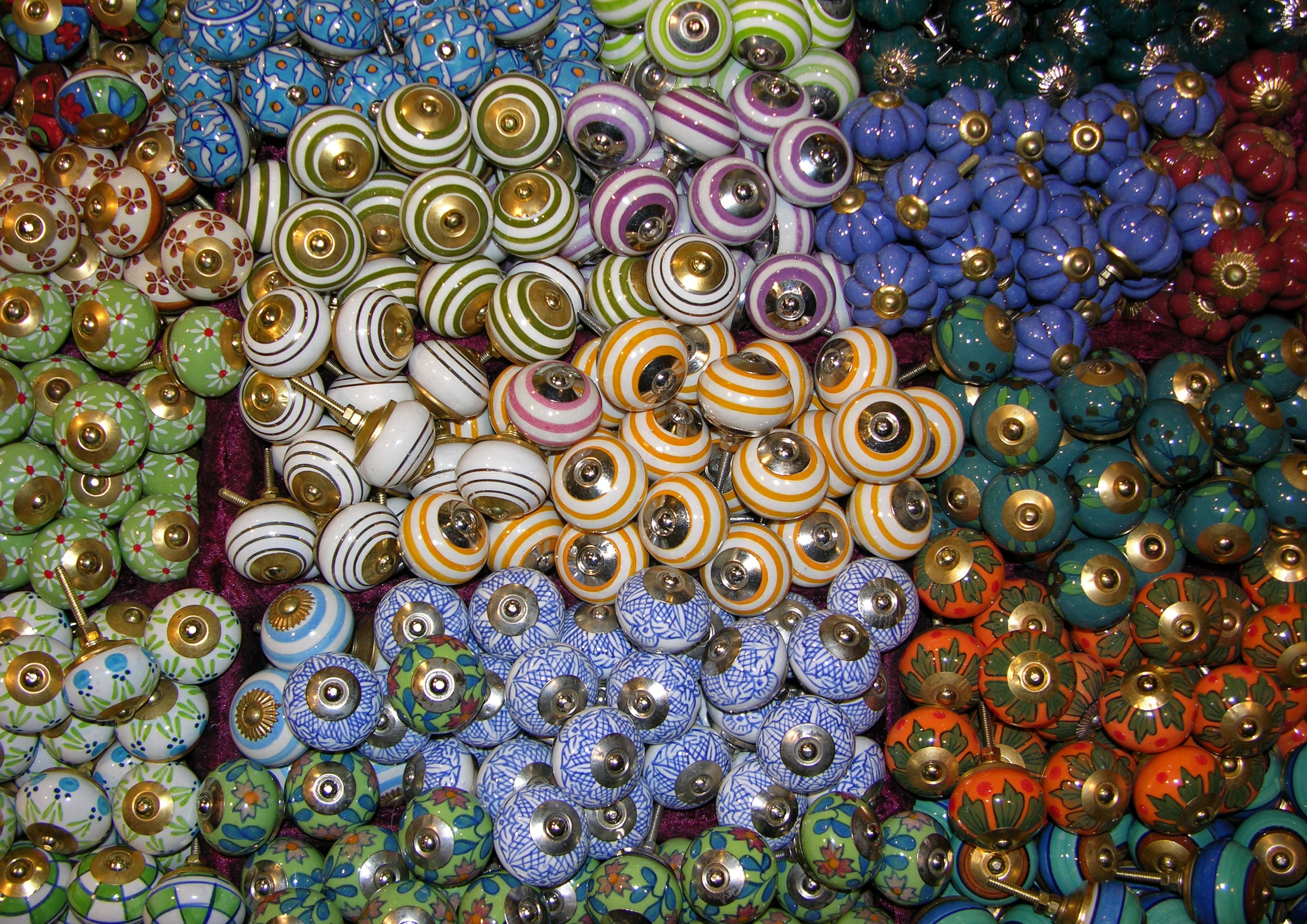 Free Image, flower, window, glass, pattern, color, market, colorful, bead, porcelain, buttons, mess, mixed, selection, offer, knobs, fractal art 3264x2308
