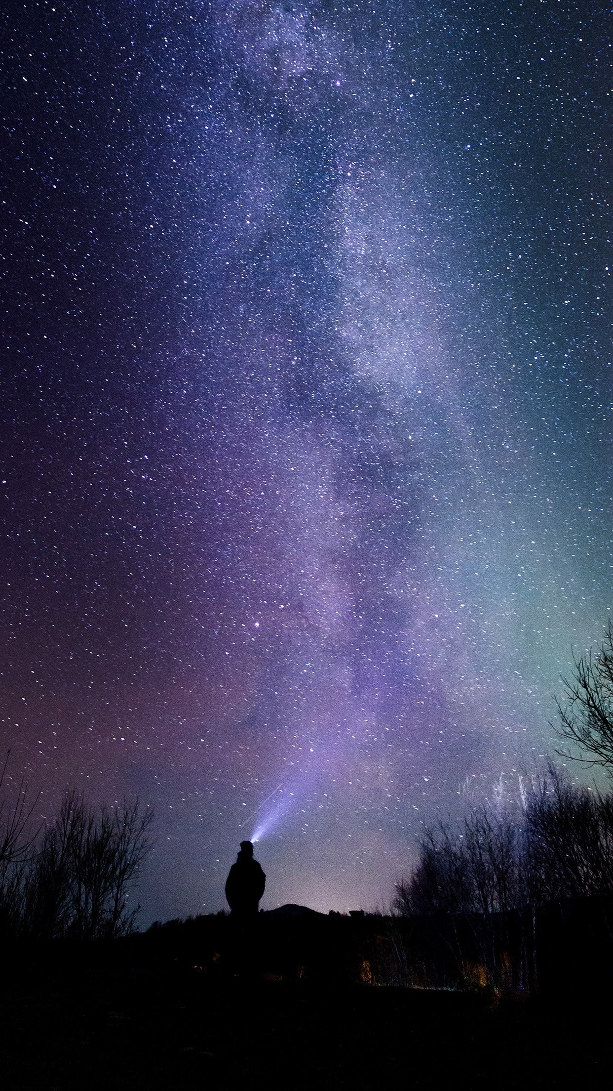 Nature Aurora Night Sky Star Milkyway Wallpaper