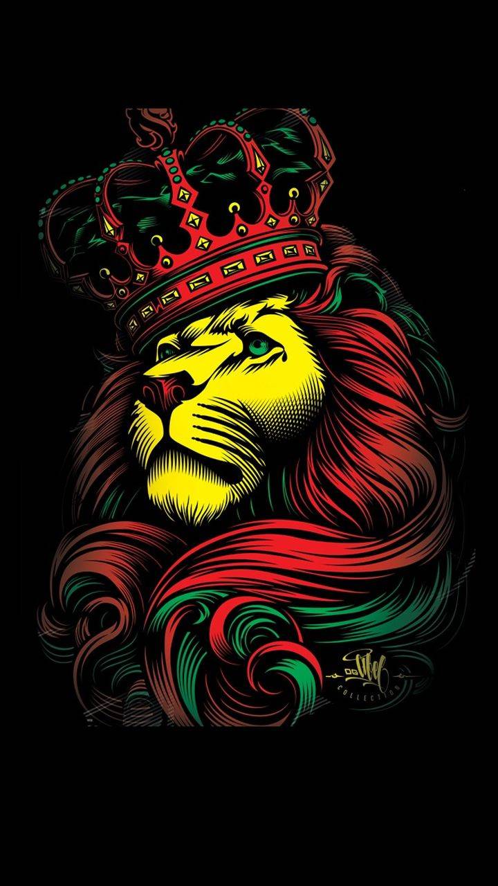 Lion Crown iPhone Wallpaper