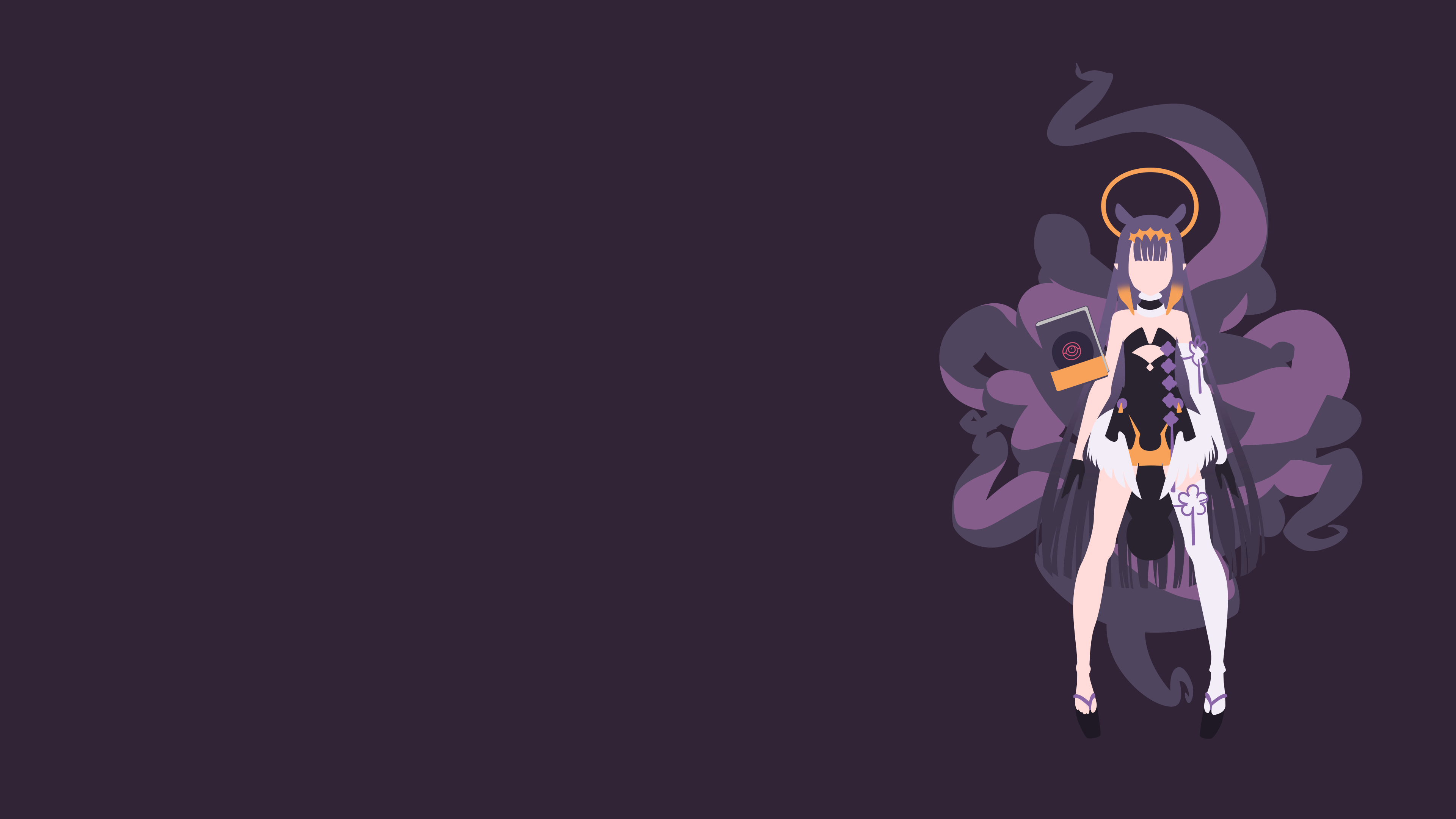 Ninomae Ina'nis minimalist vector