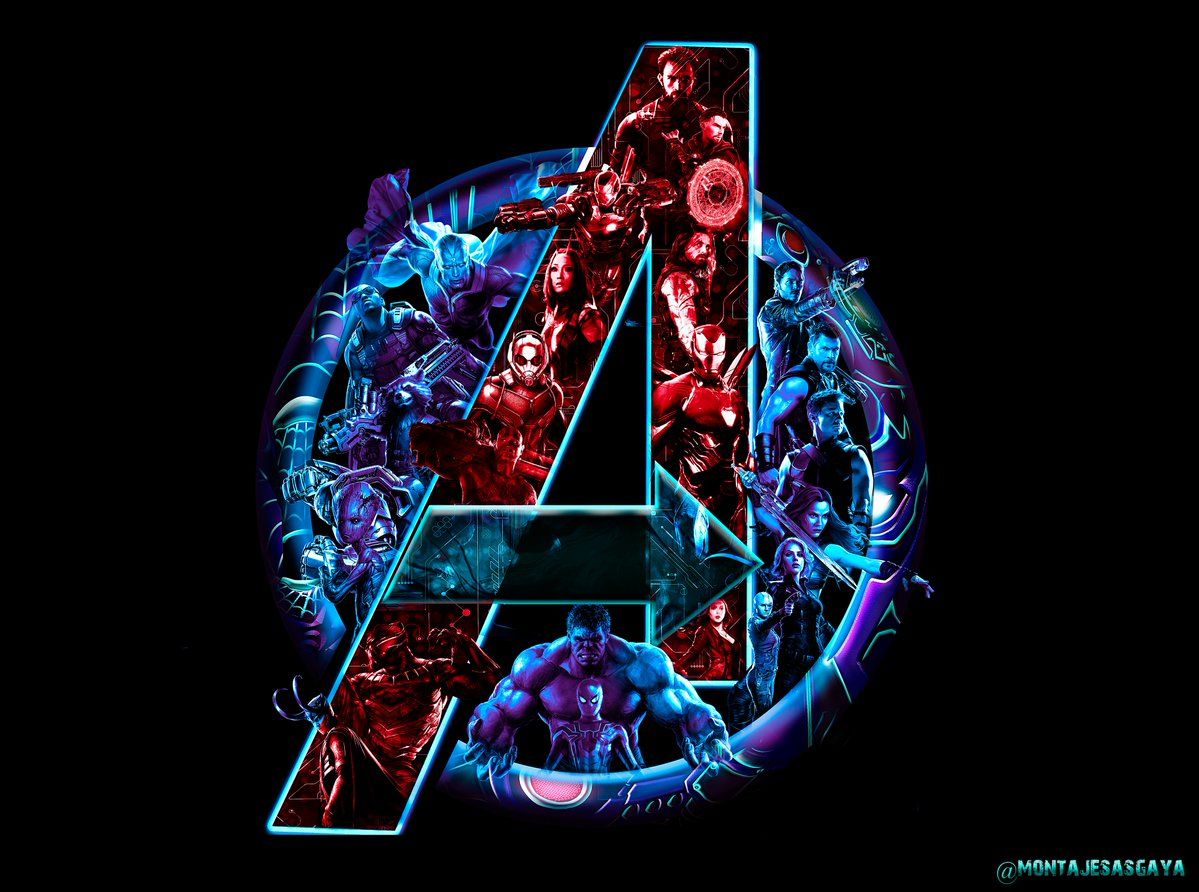 Avengers: Infinity War Logo Wallpaper. Avengers wallpaper, Marvel wallpaper, Marvel art