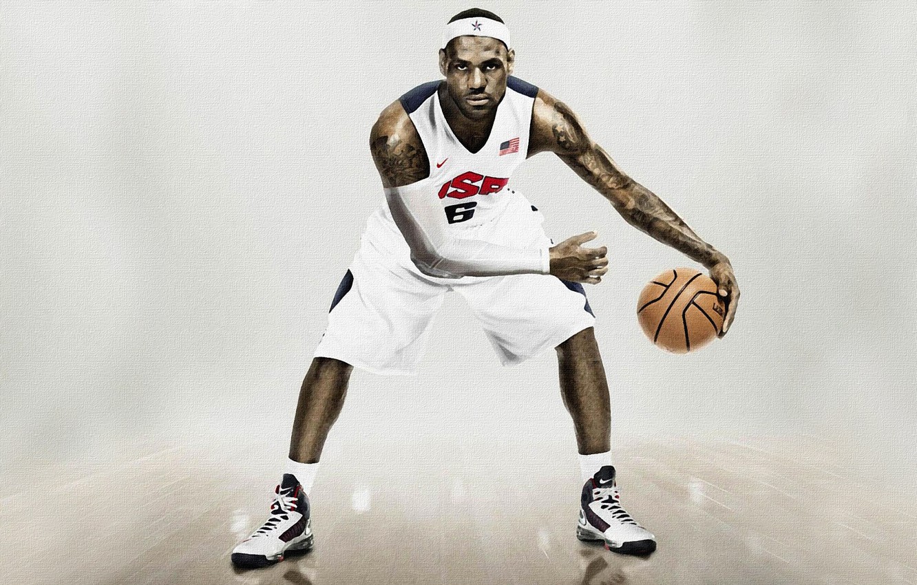 Wallpaper The ball, Sport, Basketball, USA, Form, Nike, player, LeBron James image for desktop, section спорт
