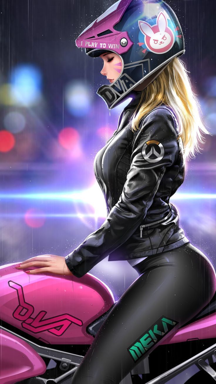 Biker Anime Girl iPhone Wallpaper Free Biker Anime Girl iPhone Background