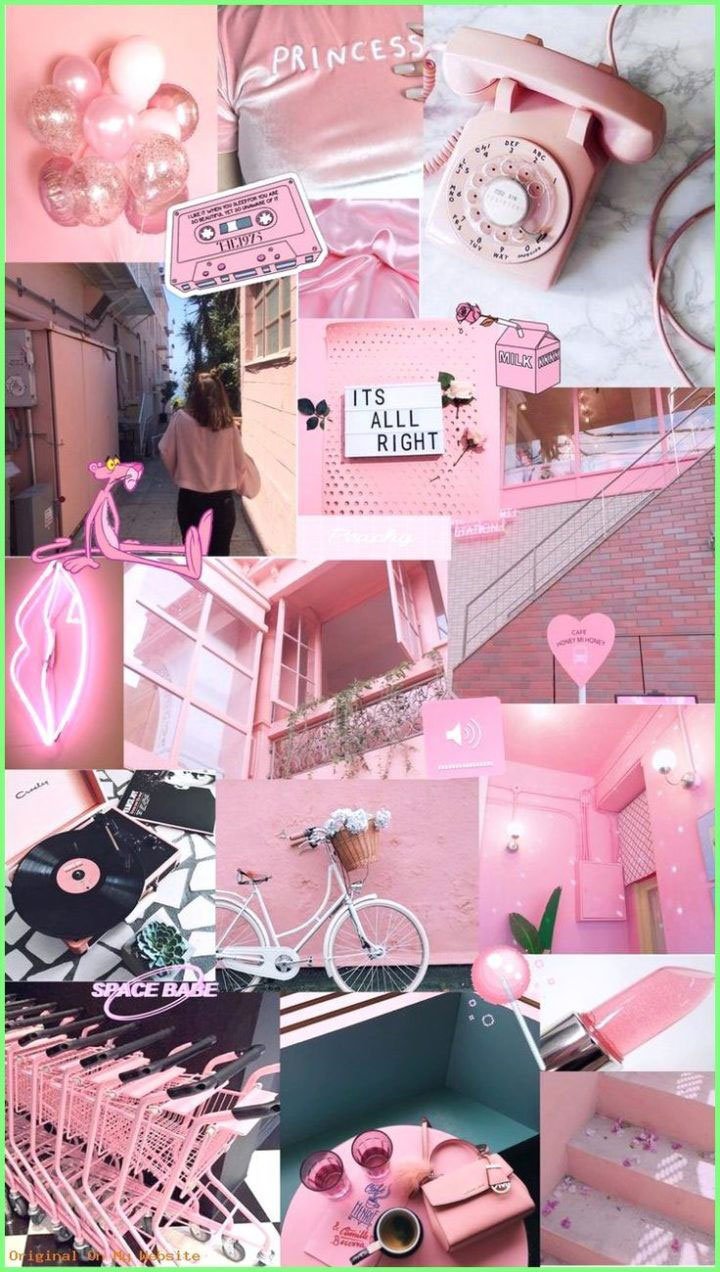 Pink Aesthetic Collage Wallpaper • Wallpaper For You