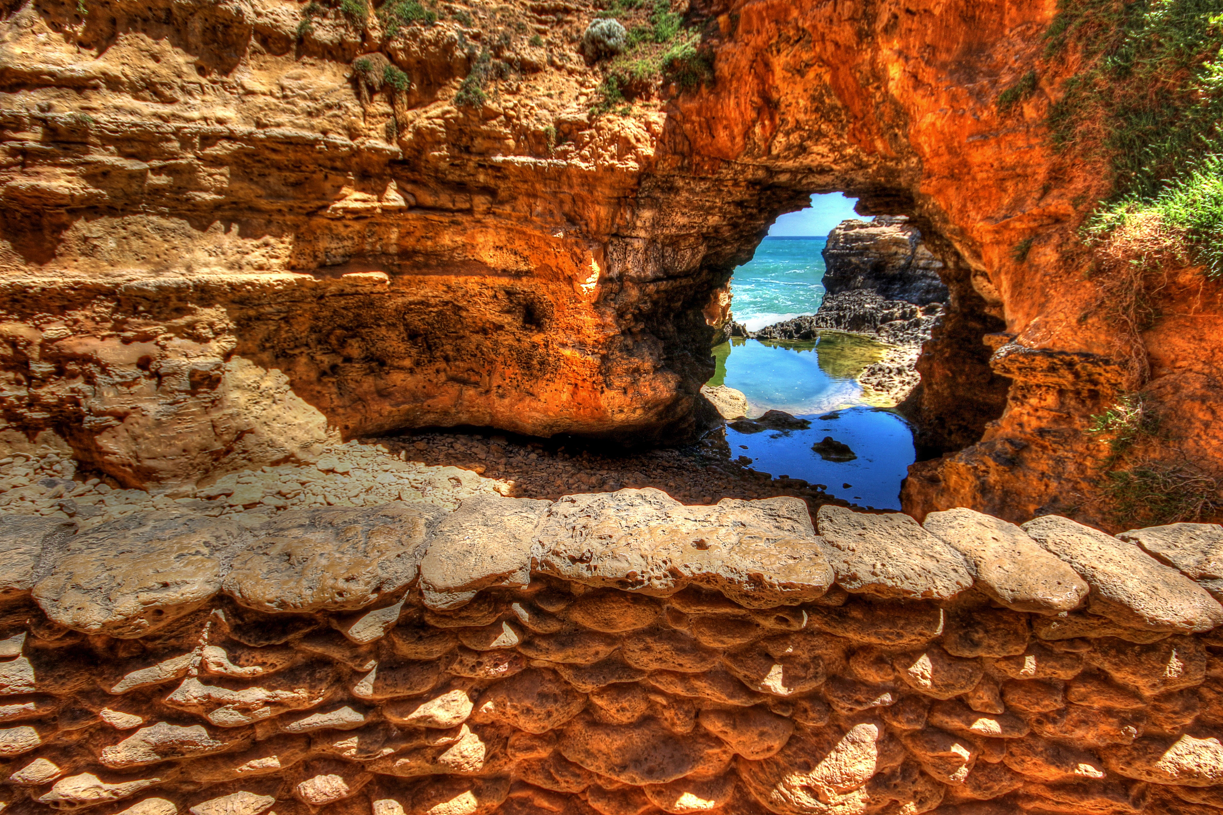 Wallpaper, coast, rocks, Victoria, Grotto, portcampbell 4742x3161