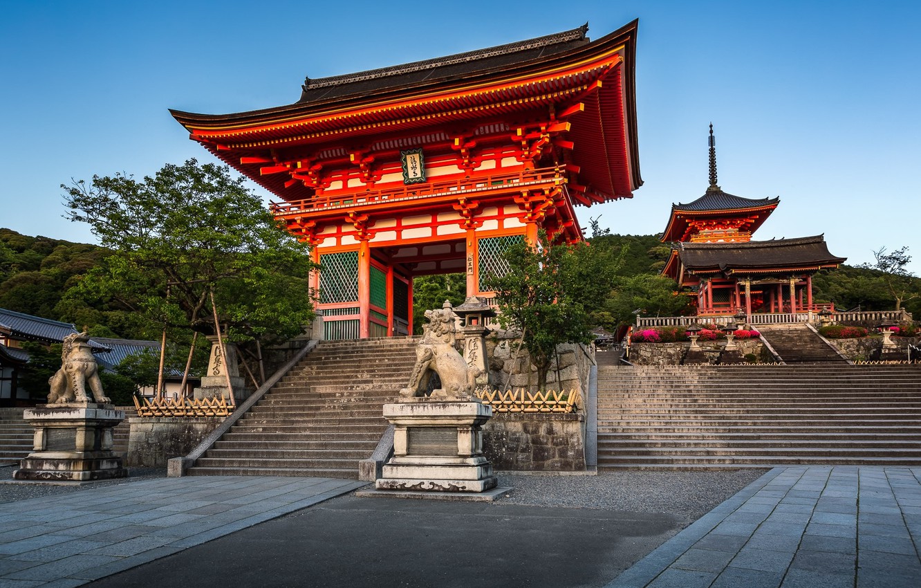 Wallpaper Japan, temple, Kyoto image for desktop, section город