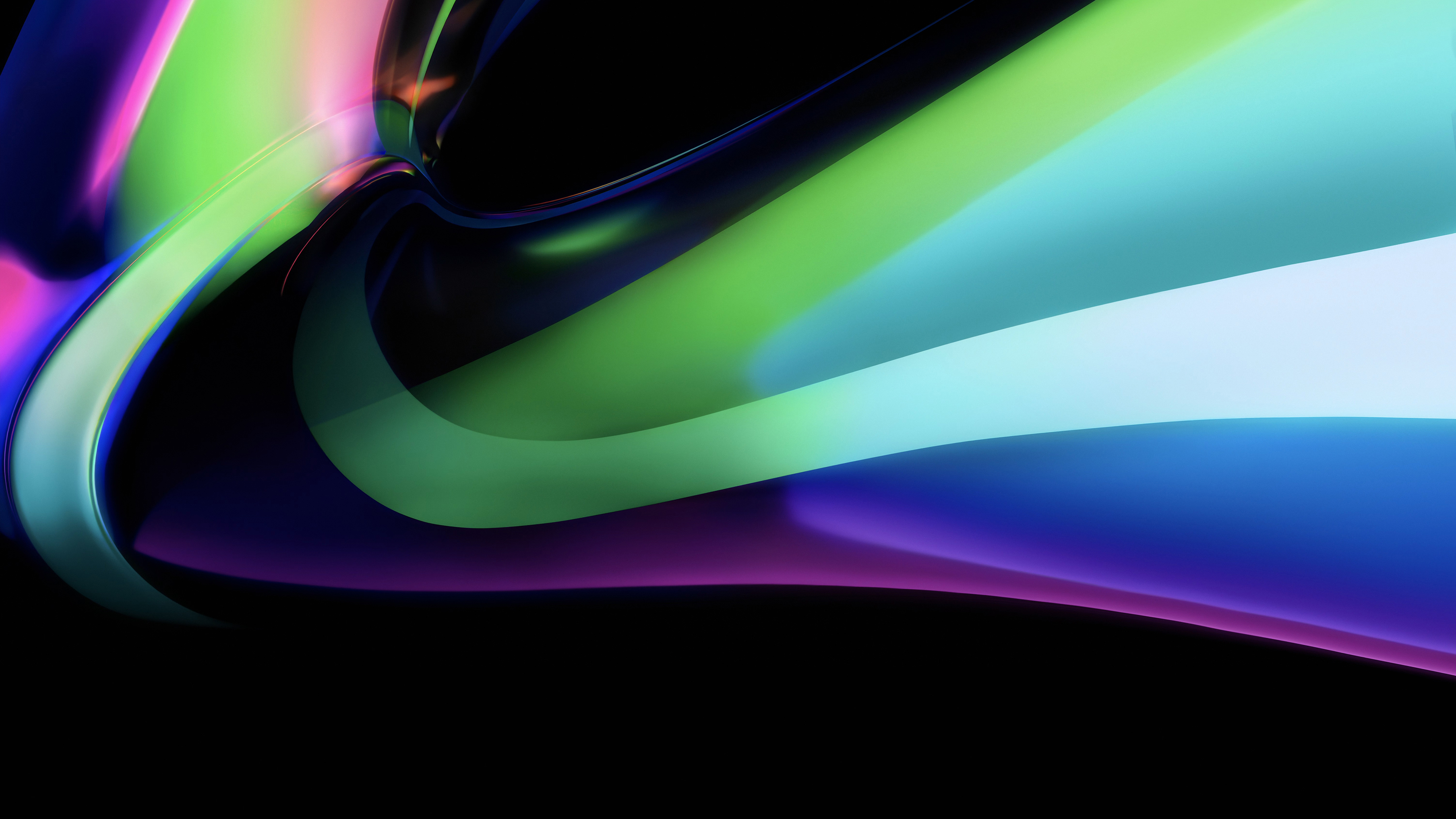 MacBook Pro, Apple M Multicolor, Light green, Glossy, 4k Free deskk wallpaper, Ultra HD