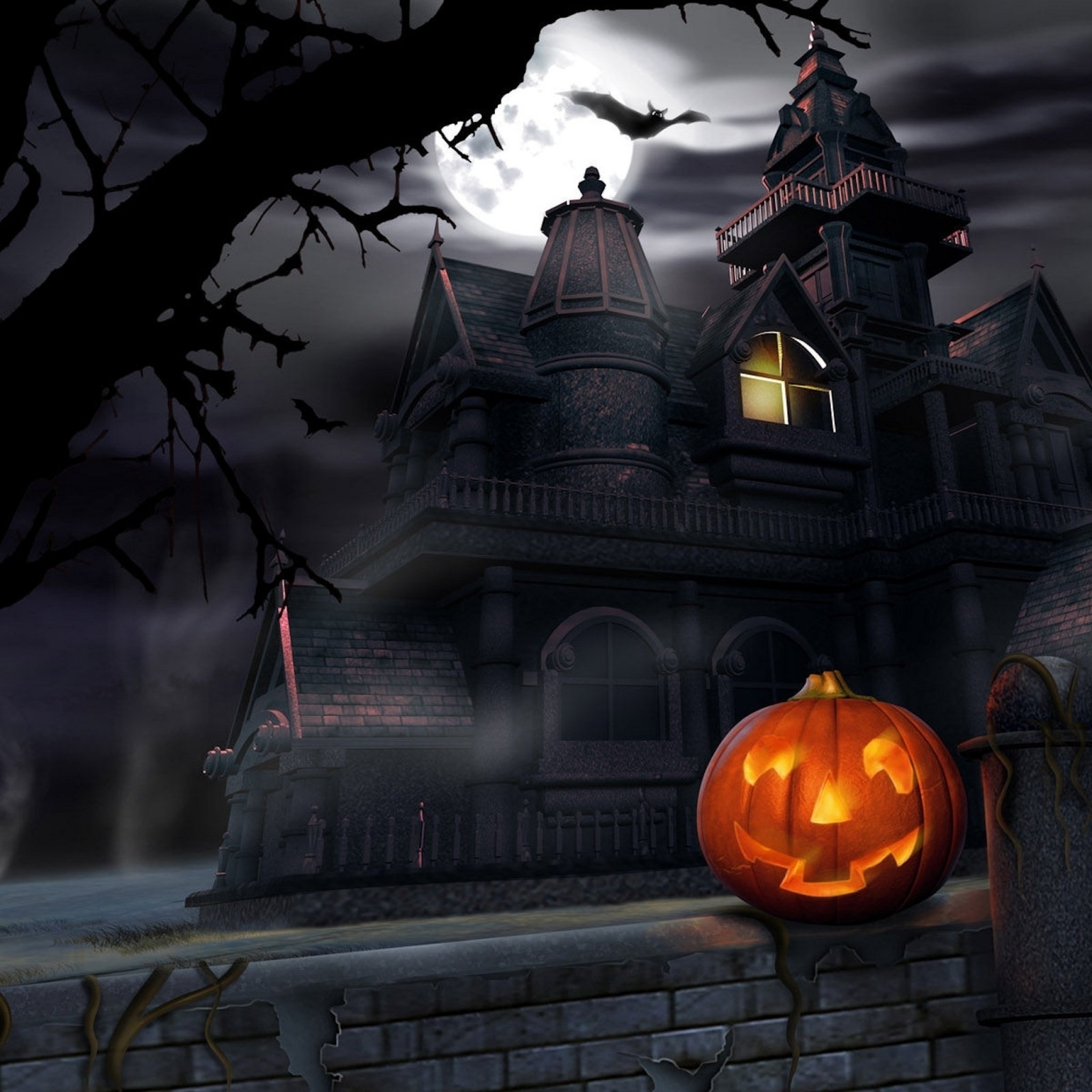Halloween iPad Wallpaper HD Wallpaper