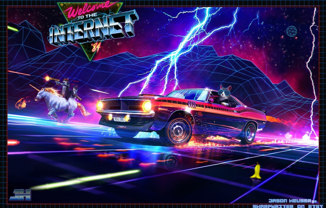 Wallpaper Mustang, Ford, Music, Neon, Machine, Cat, Weapons, Zipper, Unicorn, Ford Mustang, Electronic, Cats, Synthpop, Darkwave, Synth image for desktop, section фантастика