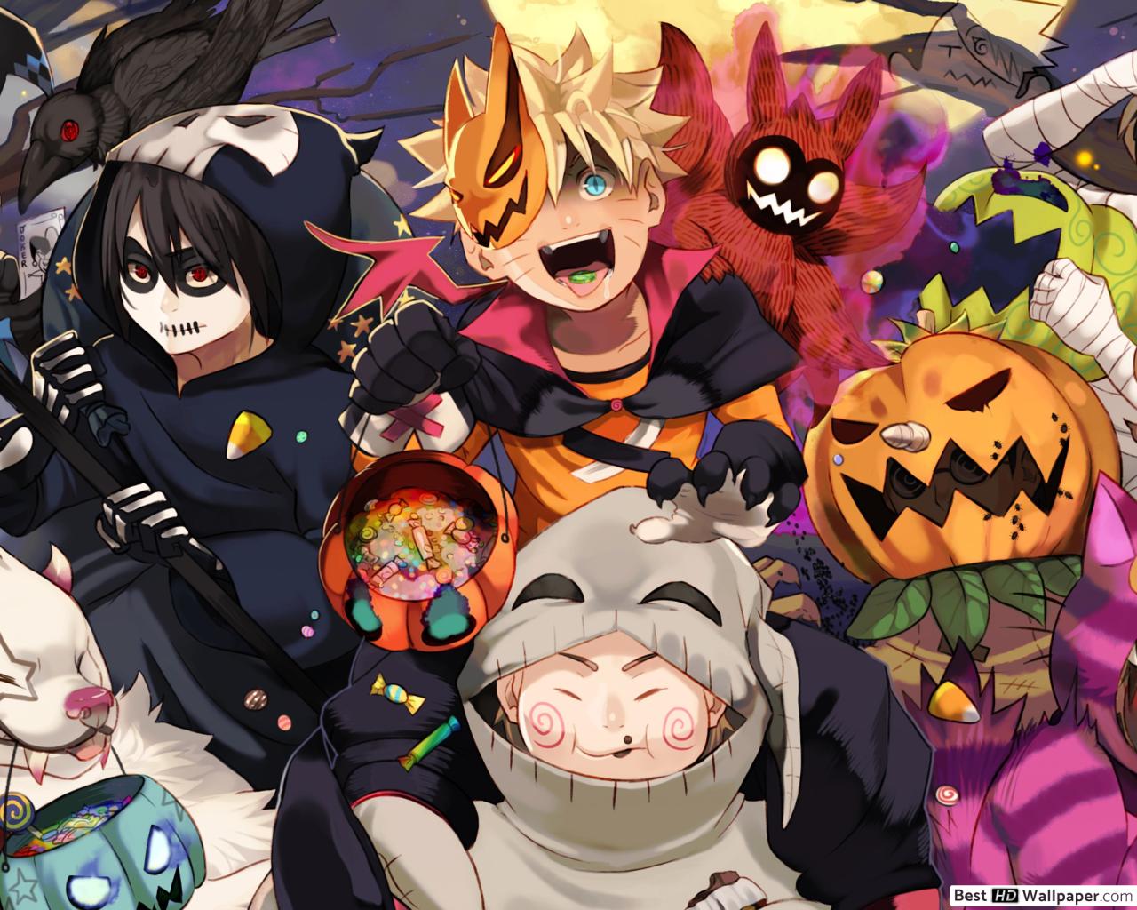 Naruto's halloween party HD wallpaper download