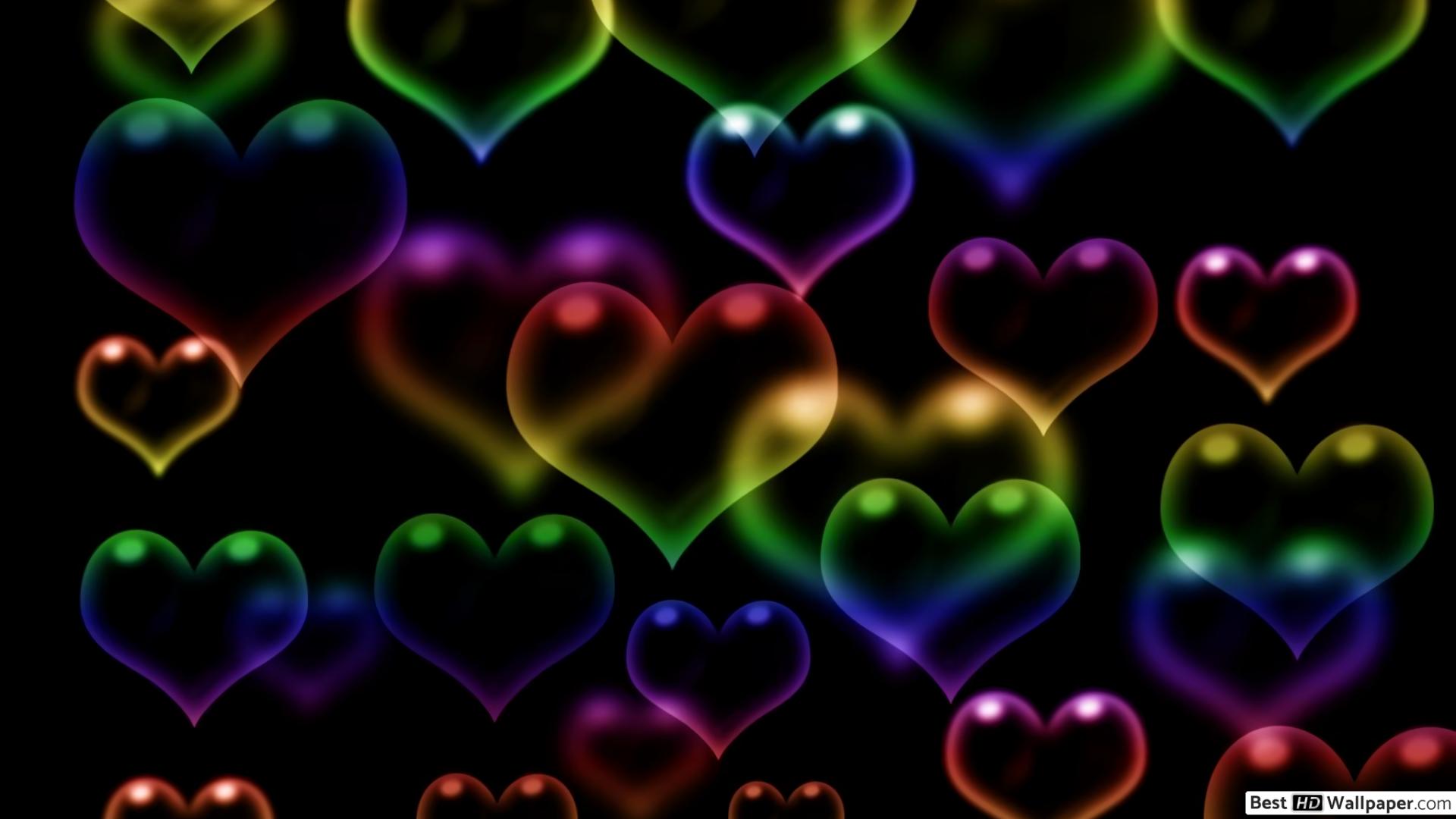 Valentine's day hearts HD wallpaper download