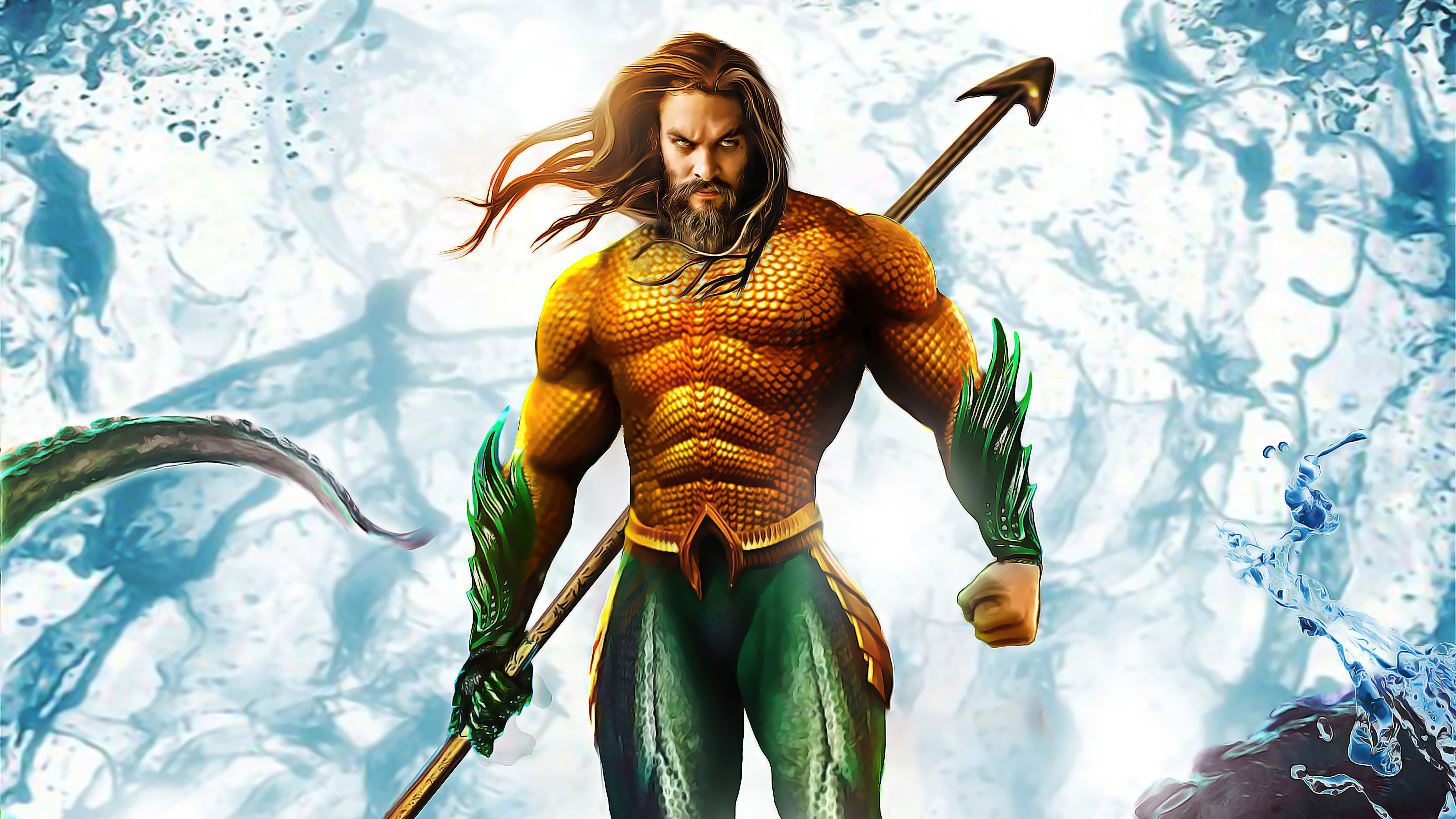 Aquaman Classic Suit 4k, HD Superheroes, 4k Wallpaper, Image, Background, Photo and Picture