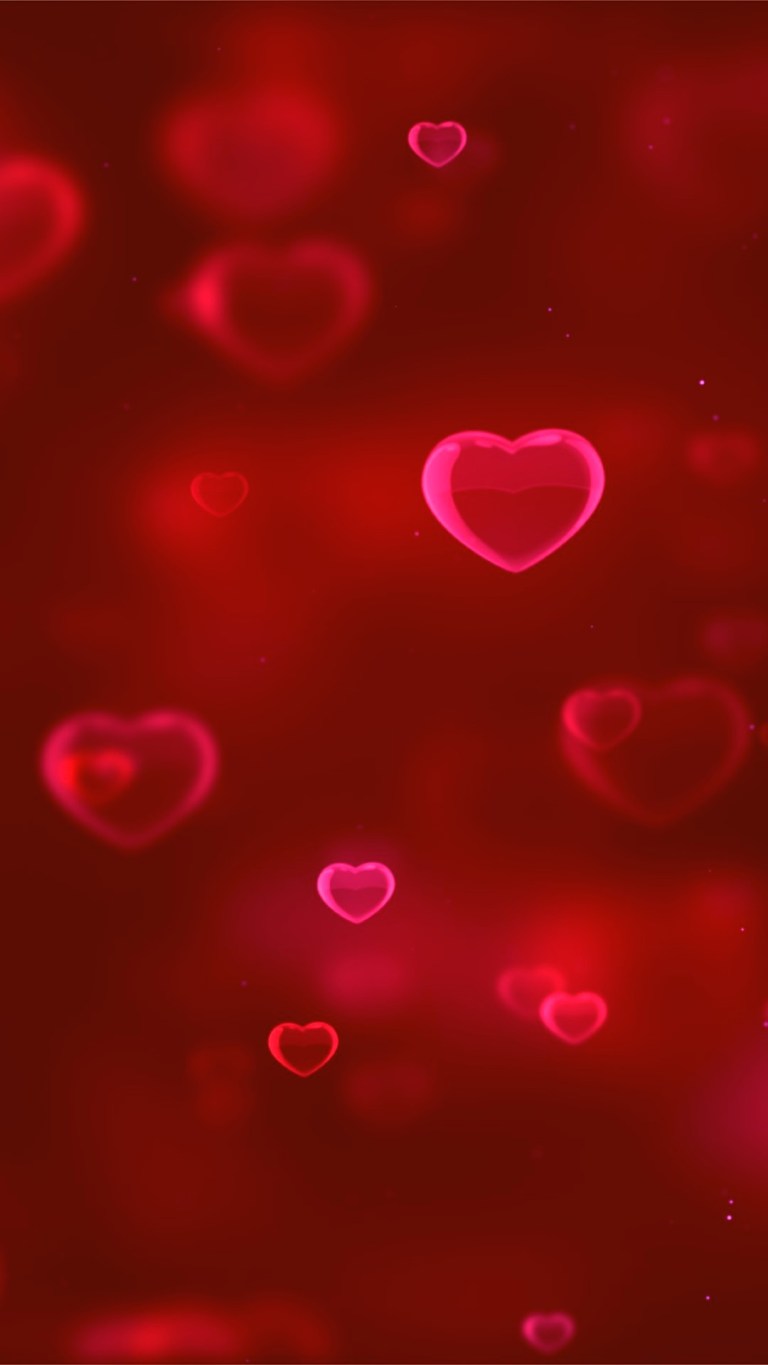 Heart Bubbles Pink Love Ultra HD 4K Wallpaper Download