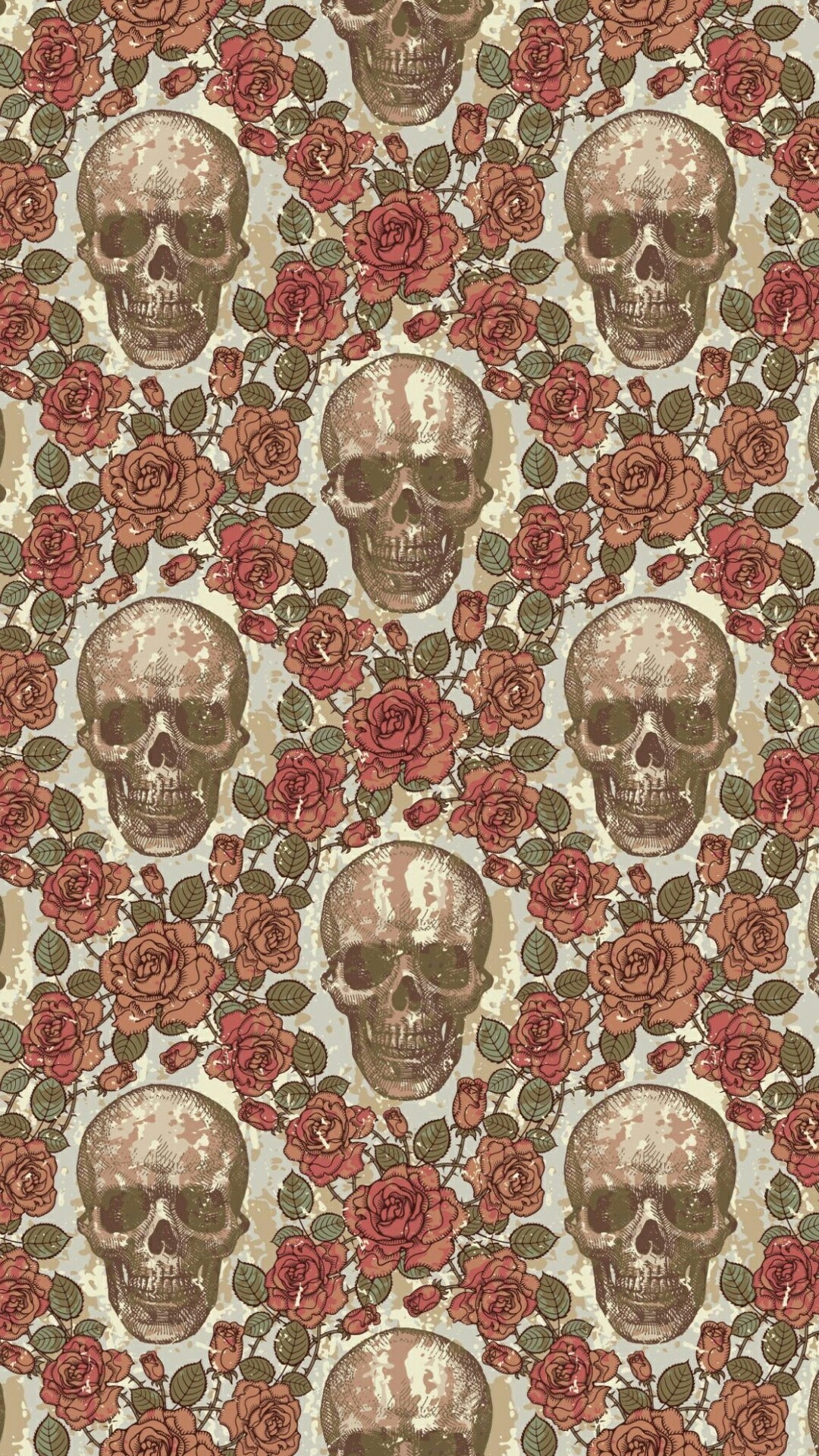 Skulls & Roses On Paper Src Top Cute Skull Wallpaper Pattern Wallpaper iPhone HD Wallpaper