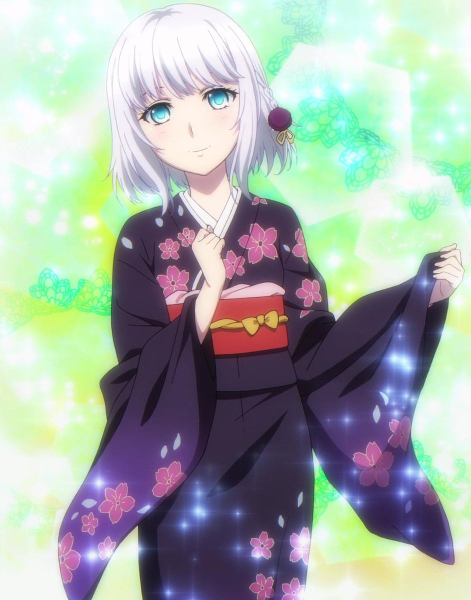 Daily White Haired Charas white hair girl of the day is Kanon Kanase from Strike the Blood