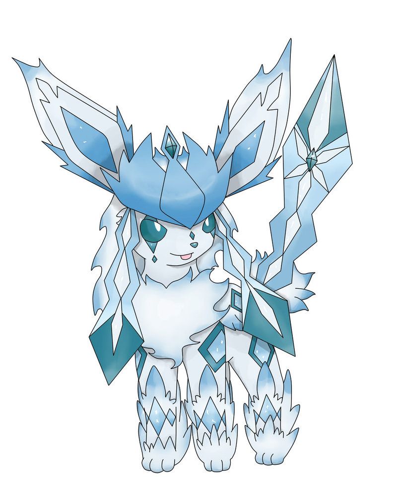 Mega Glaceon. Pokemon, Pokemon eeveelutions, Pokemon fusion art