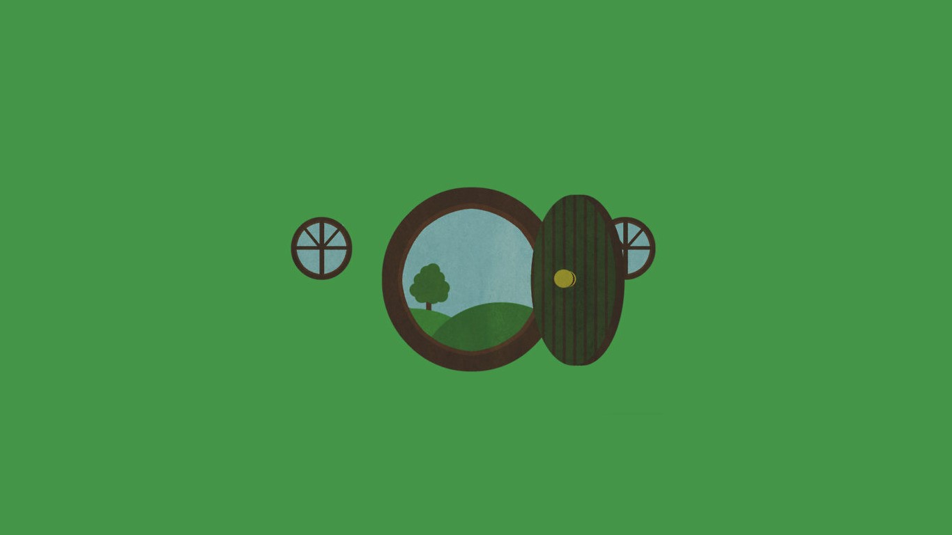 the lord of the rings the hobbit minimalism bag end wallpaper