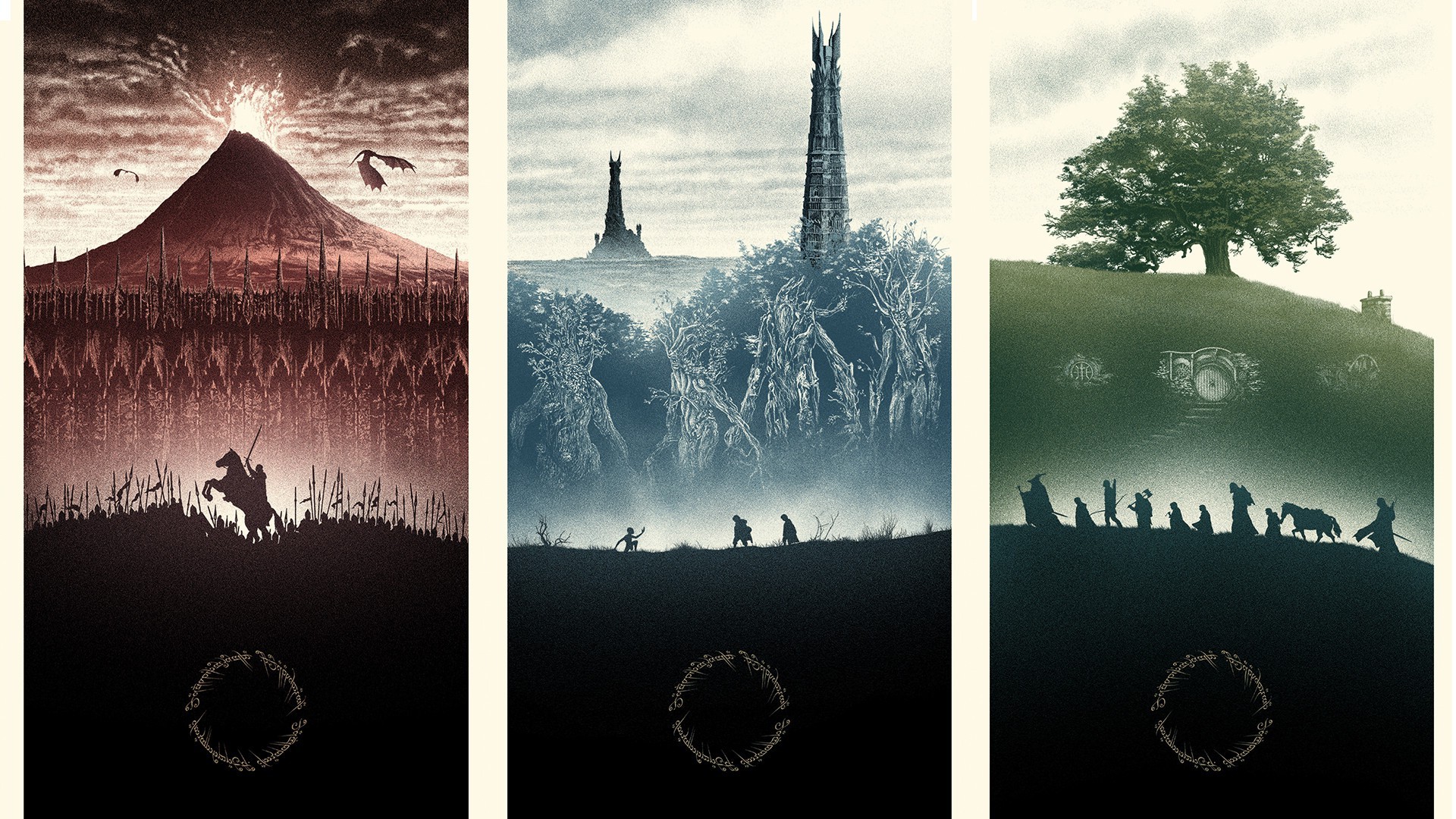 The Lord Of The Rings, The Shire, Bag End, Isengard, Mordor Wallpaper HD / Desktop and Mobile Background