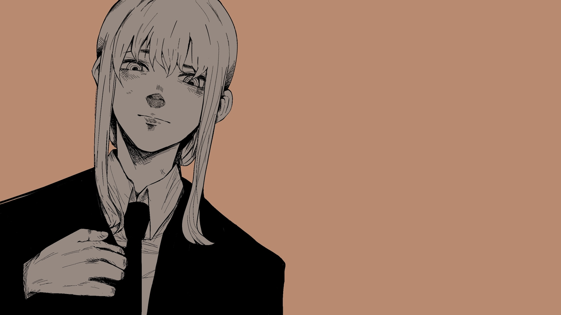 Chainsaw Man, anime, artwork, tie, manga, Makima (Chainsaw Man). Mocah HD Wallpaper