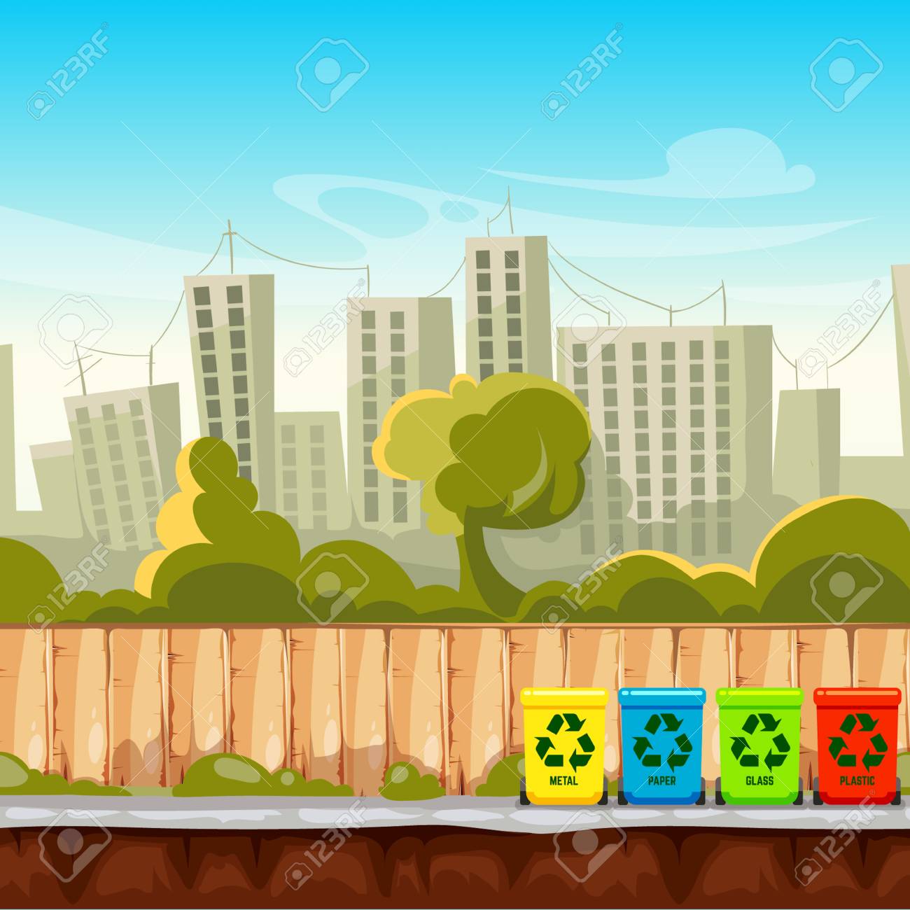 Free download Recycle Waste Bins With Cityscape Background Waste Management [1300x1300] for your Desktop, Mobile & Tablet. Explore Waste Background