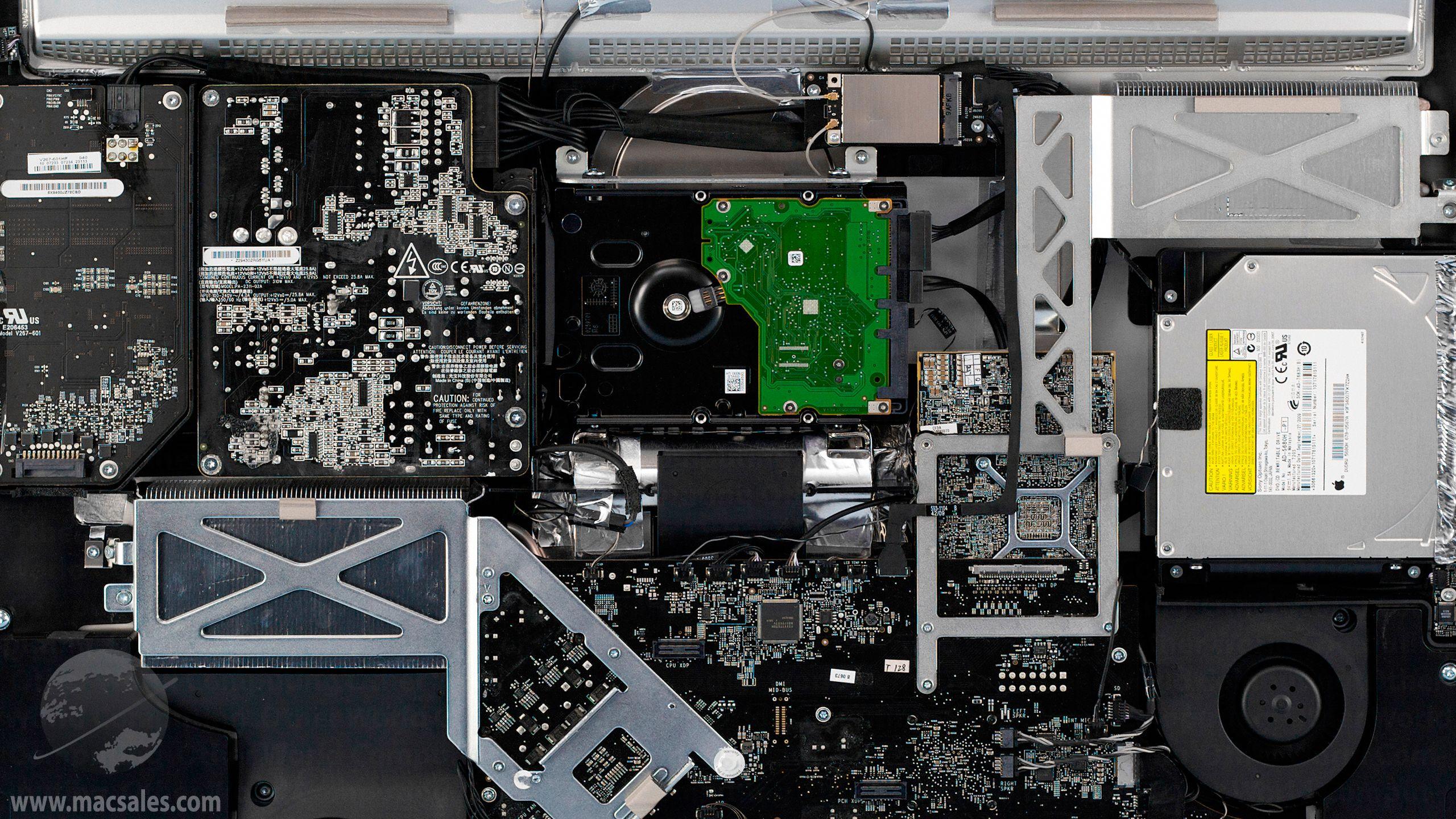 Free iMac inner view desktop background from OWC. Other World