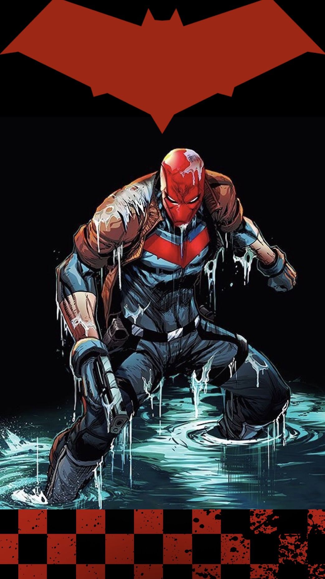 Red Hood. Jason Todd. Fondo de pantalla. Red hood, Comic villains, Nightwing