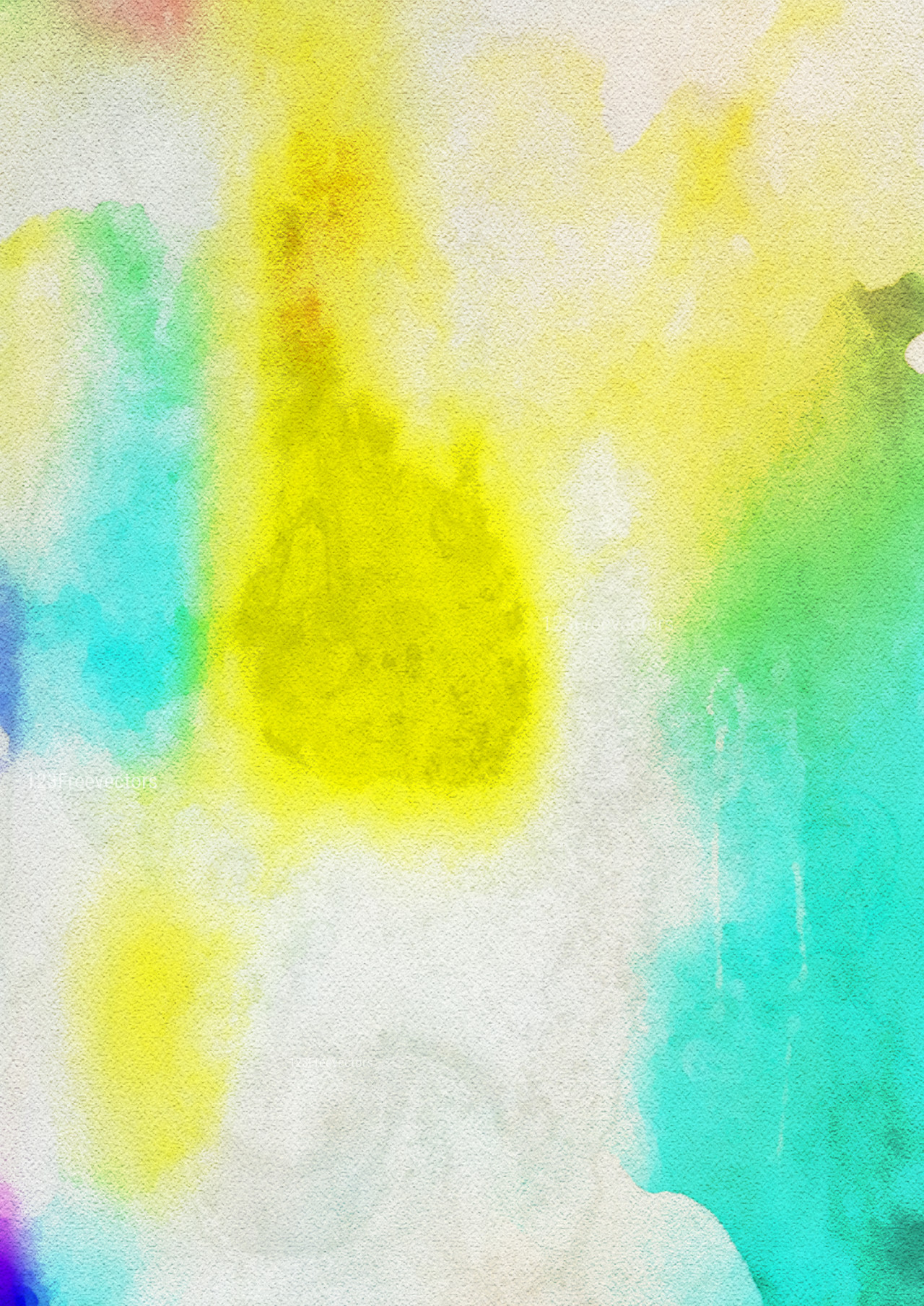 Blue Yellow and White Watercolor Background Texture Image