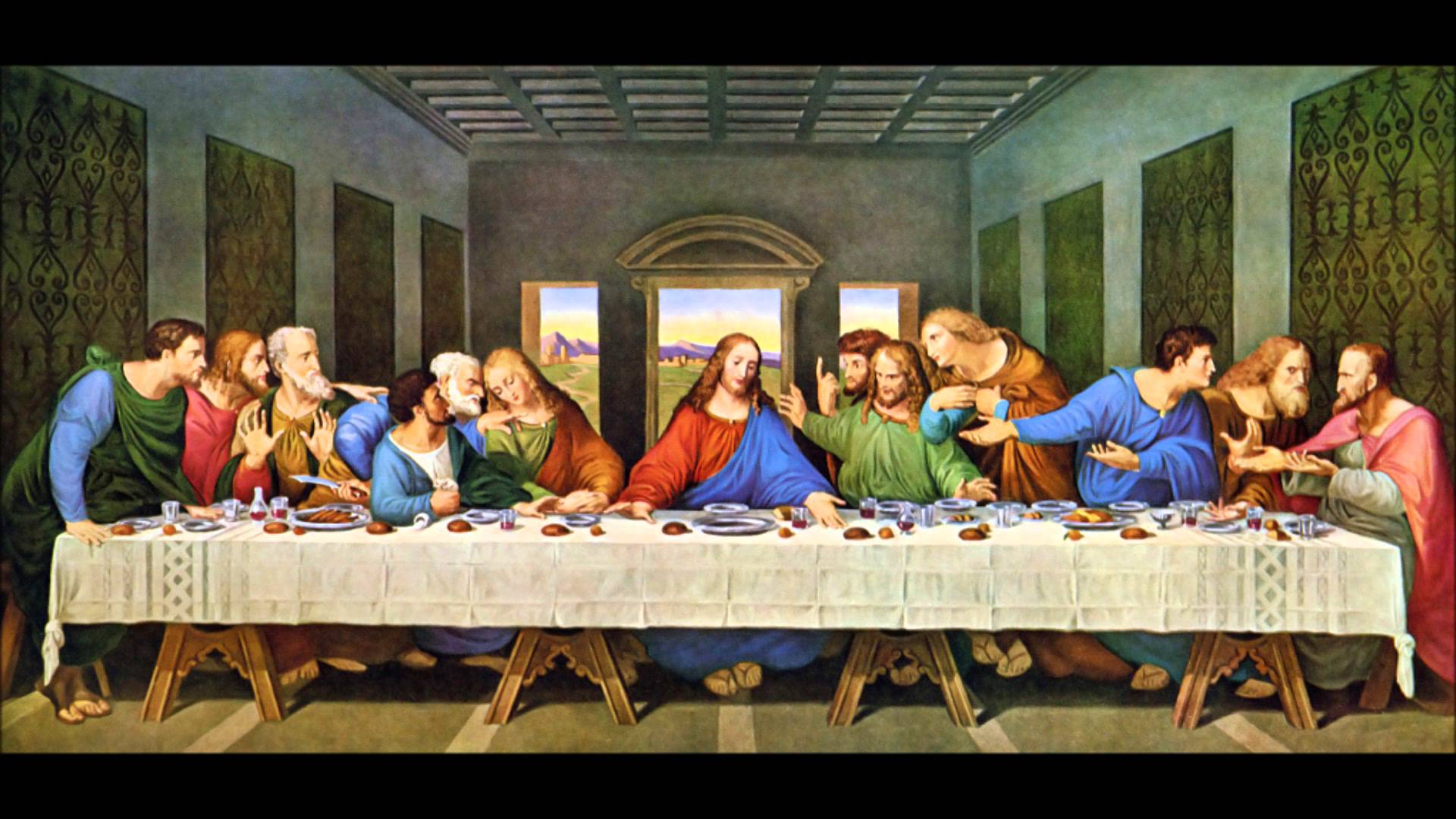 15th Century Painting, The Last Supper [1920x1080]: Wallpaper