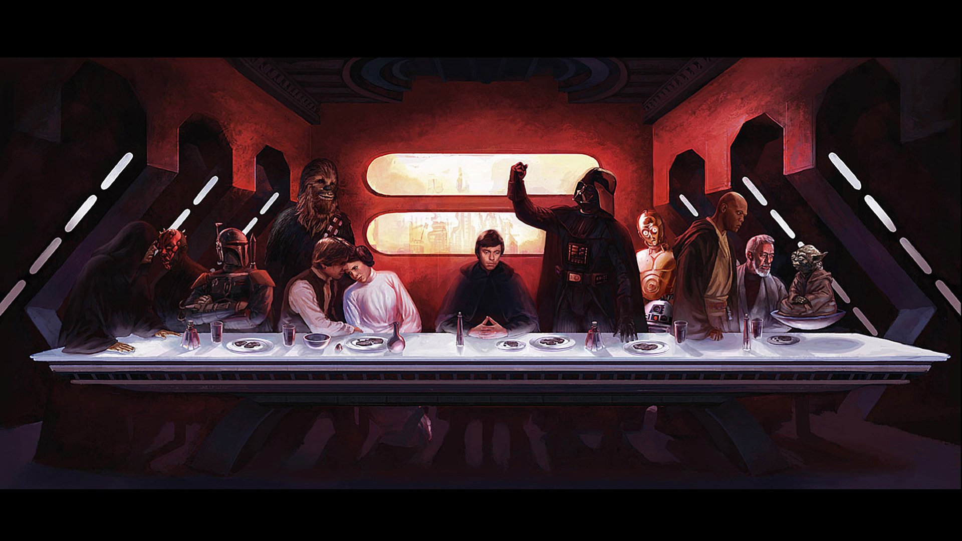The Last Supper Star Wars Style HD Wallpaper