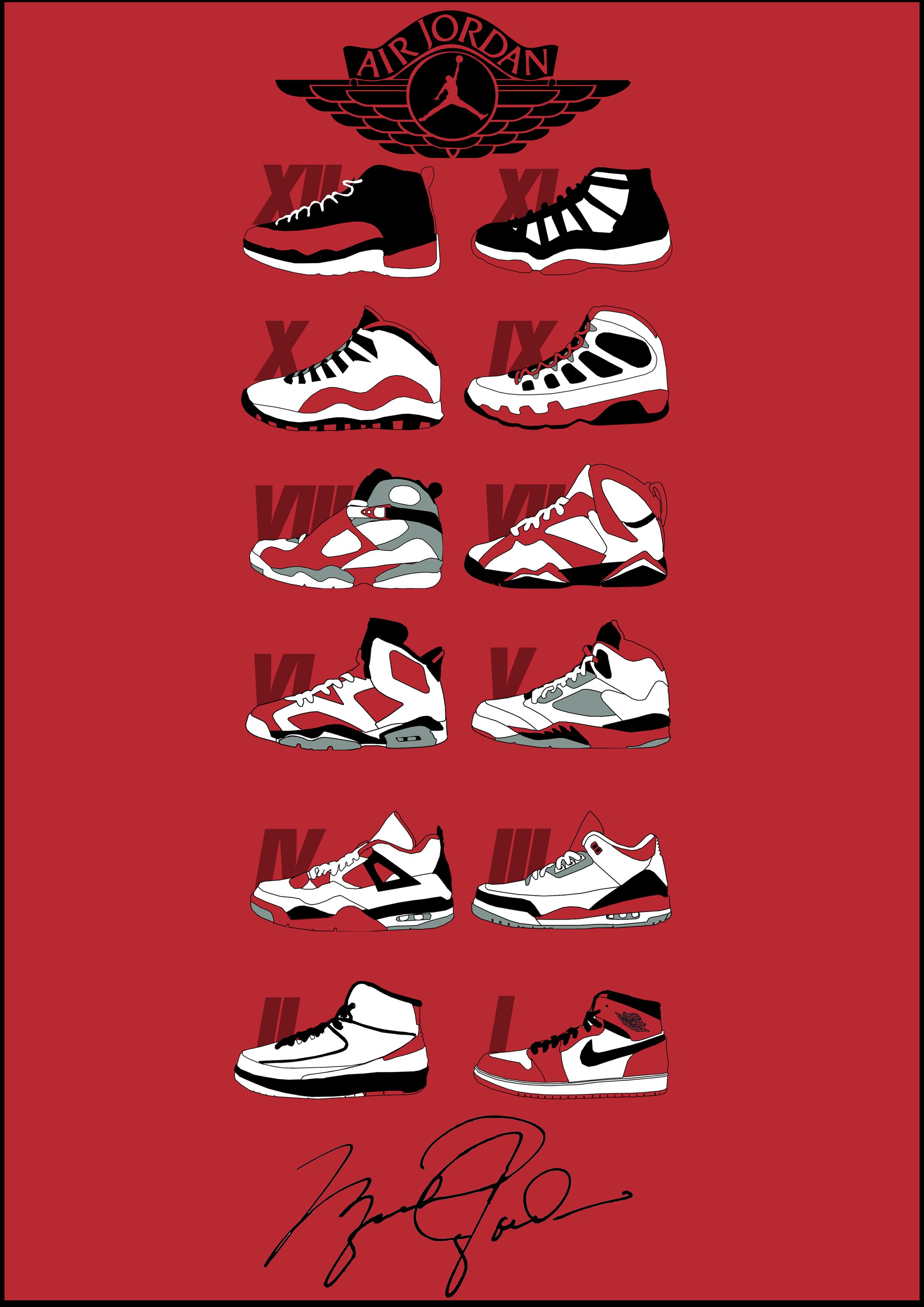 Cartoon Nike Shoes Wallpaper