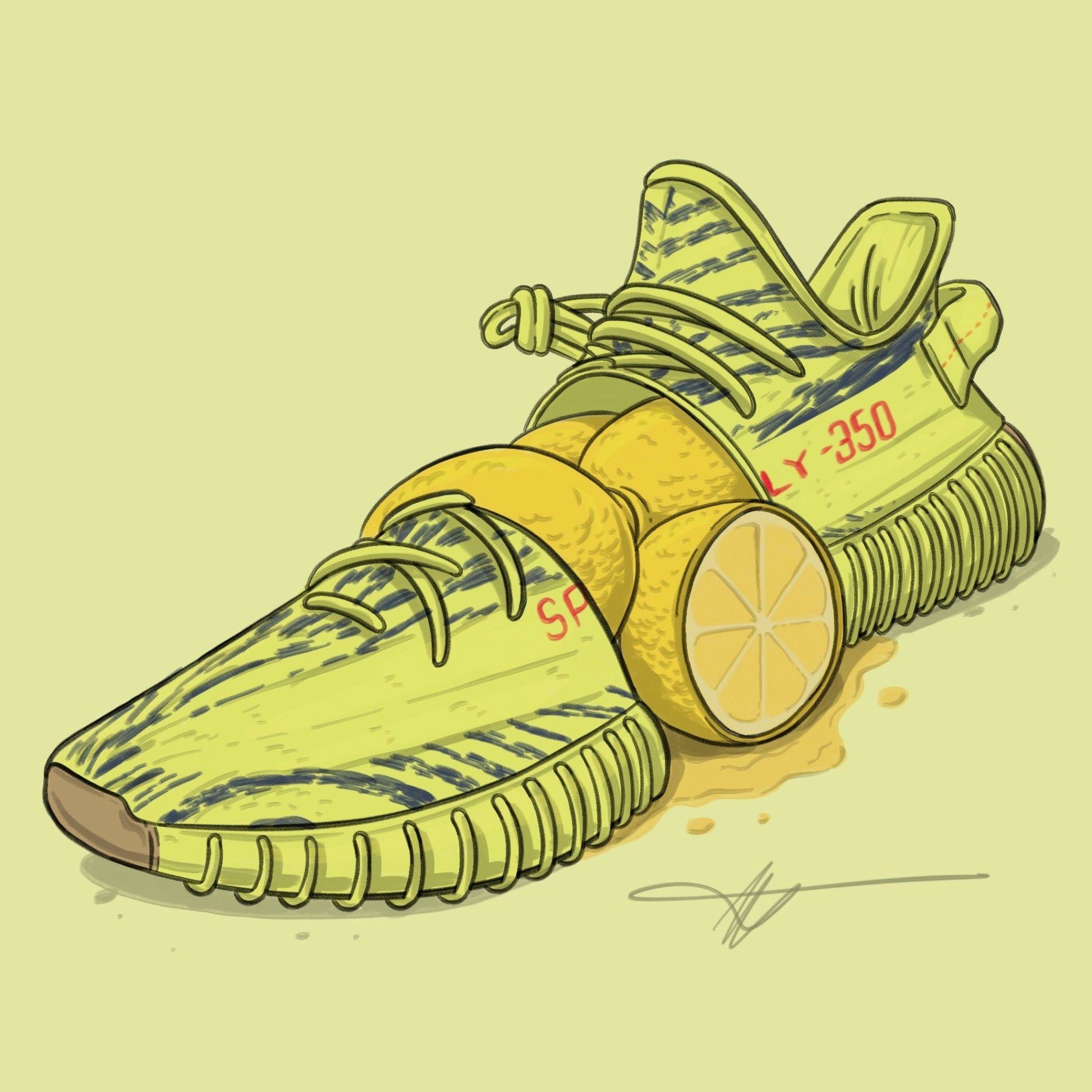 Cartoon Yeezy Box Wallpaper
