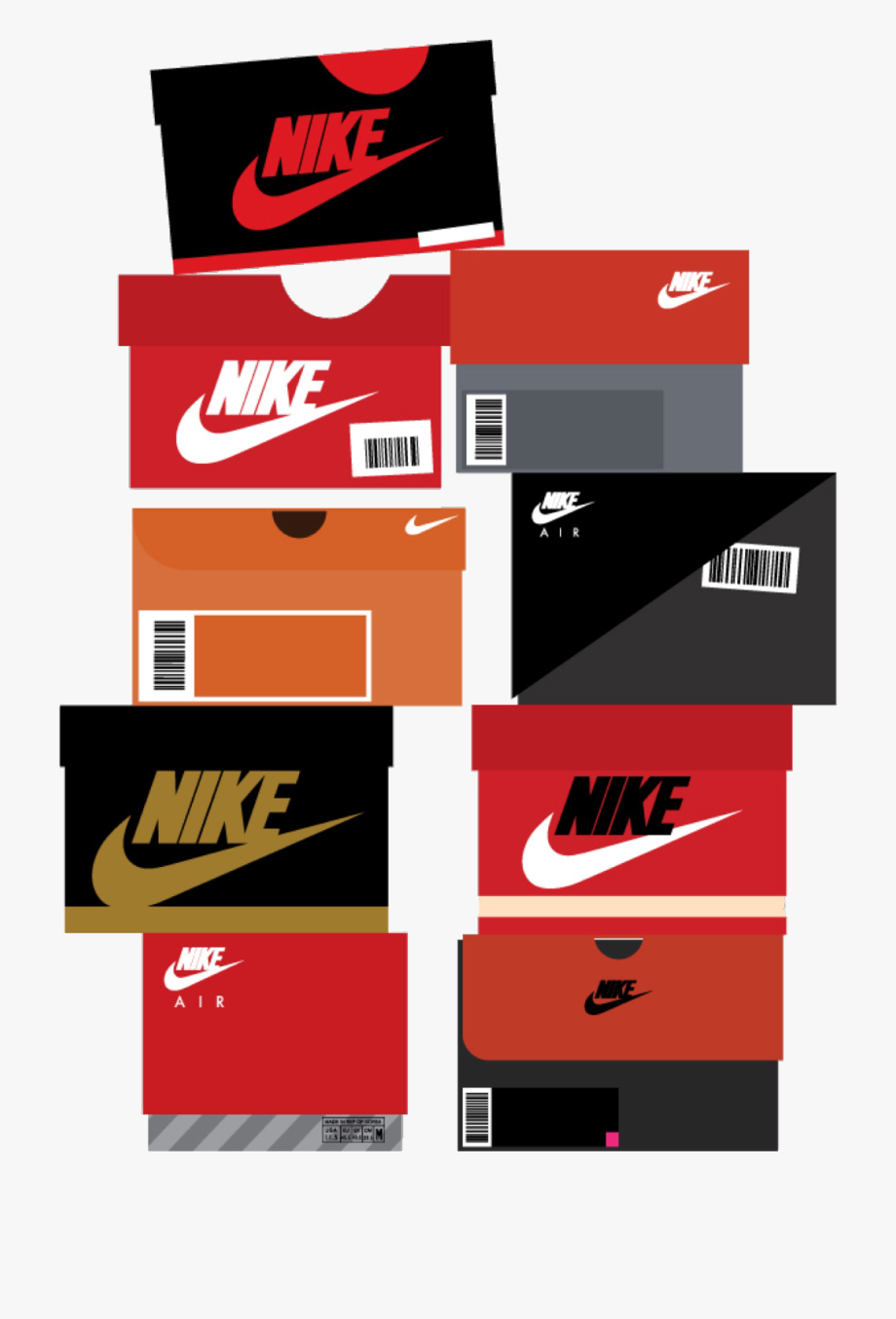 nike #sneakers #boxes #shoes #sneakerheads #freetoedit HD Wallpaper
