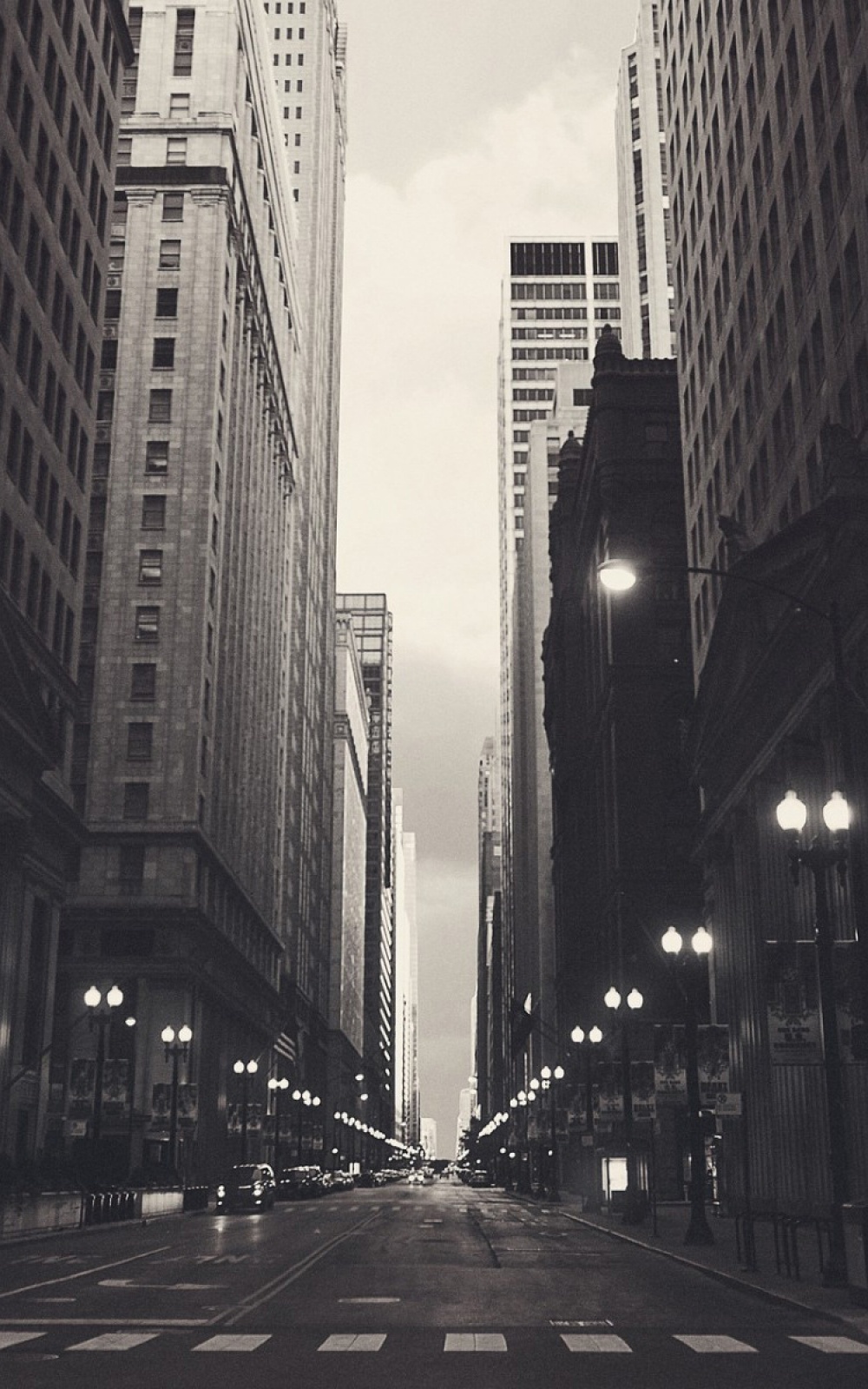 Chicago USA Black And White Streetview iPhone 6 Plus HD Wallpaper HD