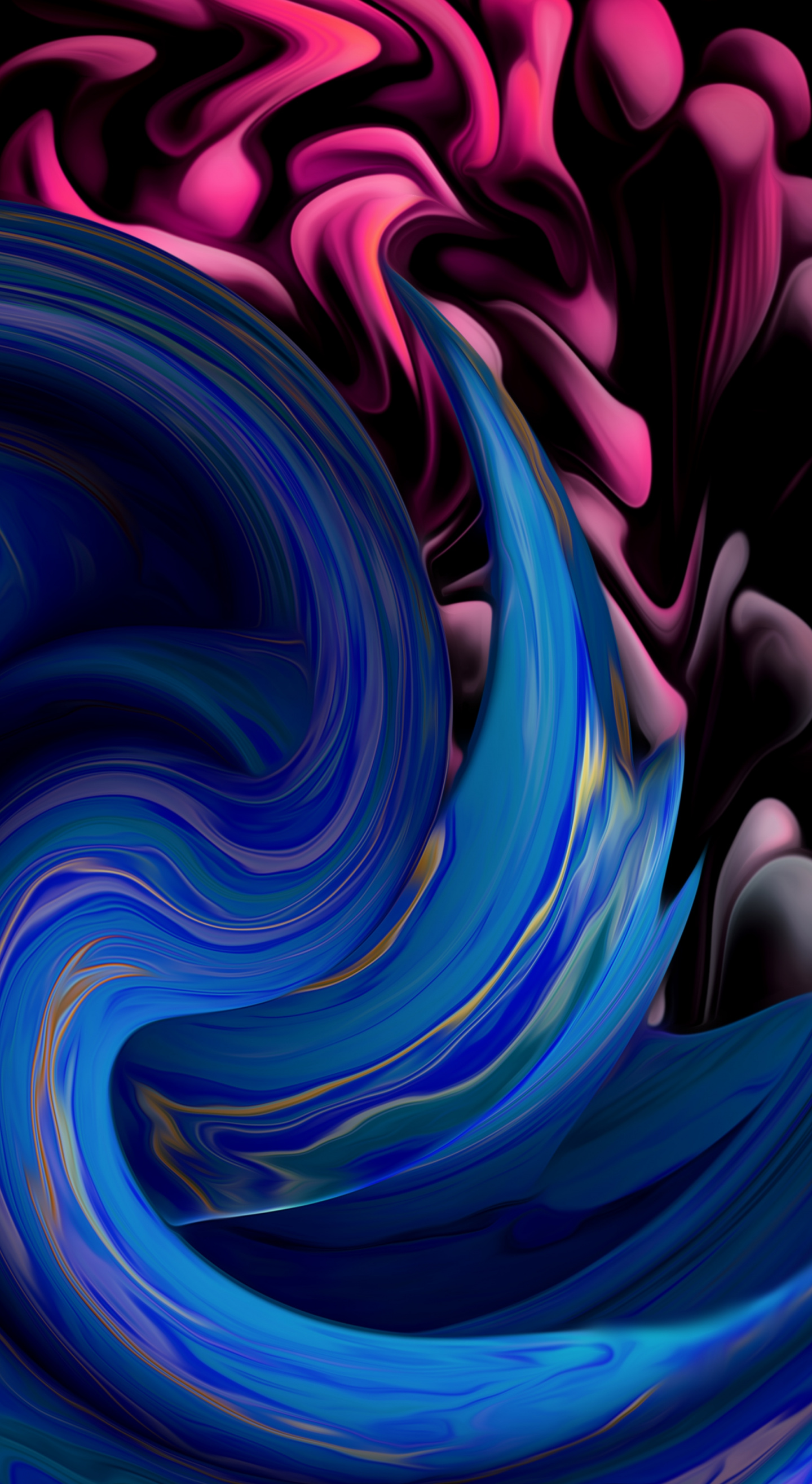 Download Curves, fluid pattern, abstract wallpaper, 1440x Samsung Galaxy Note 8