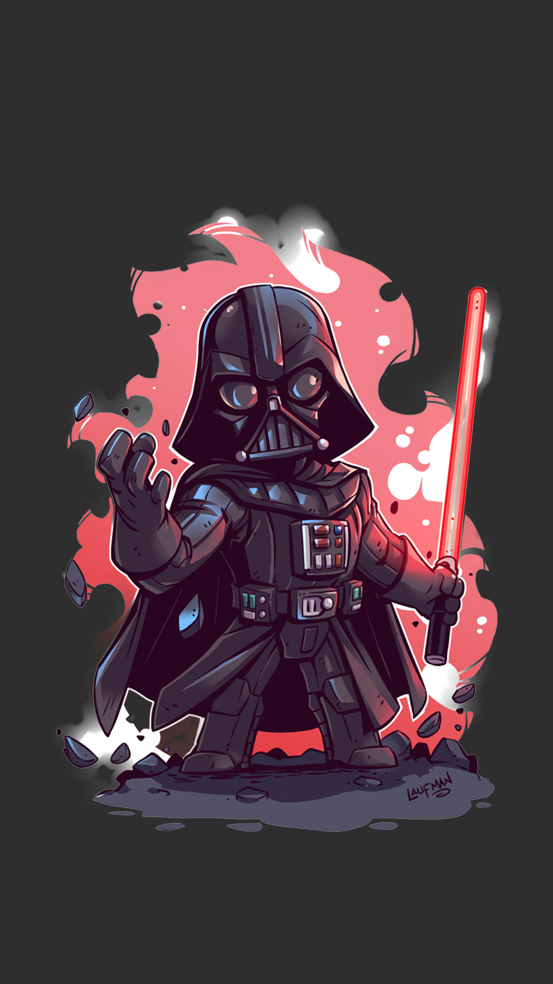 Wallpaper, illustration, Star Wars, cartoon, Darth Vader, machine, mecha, comic book 1080x1920