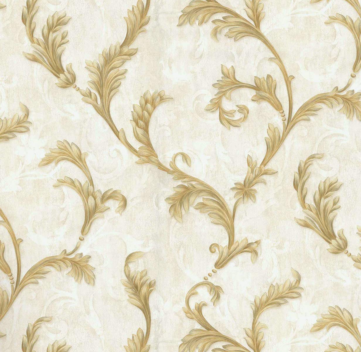 Buy Glowvia Flower Leaf Wallpaper For Wall, Golden Flower Leaves Design Wallpaper For Bedroom Restaurent Living Room Hotel Café- Size:57 Sqft Online At Low Prices In India