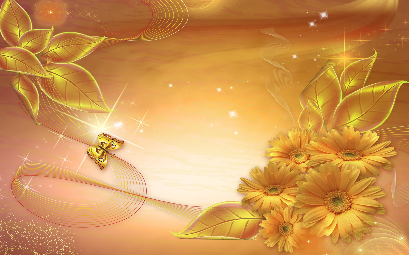 Golden Wallpaper HD