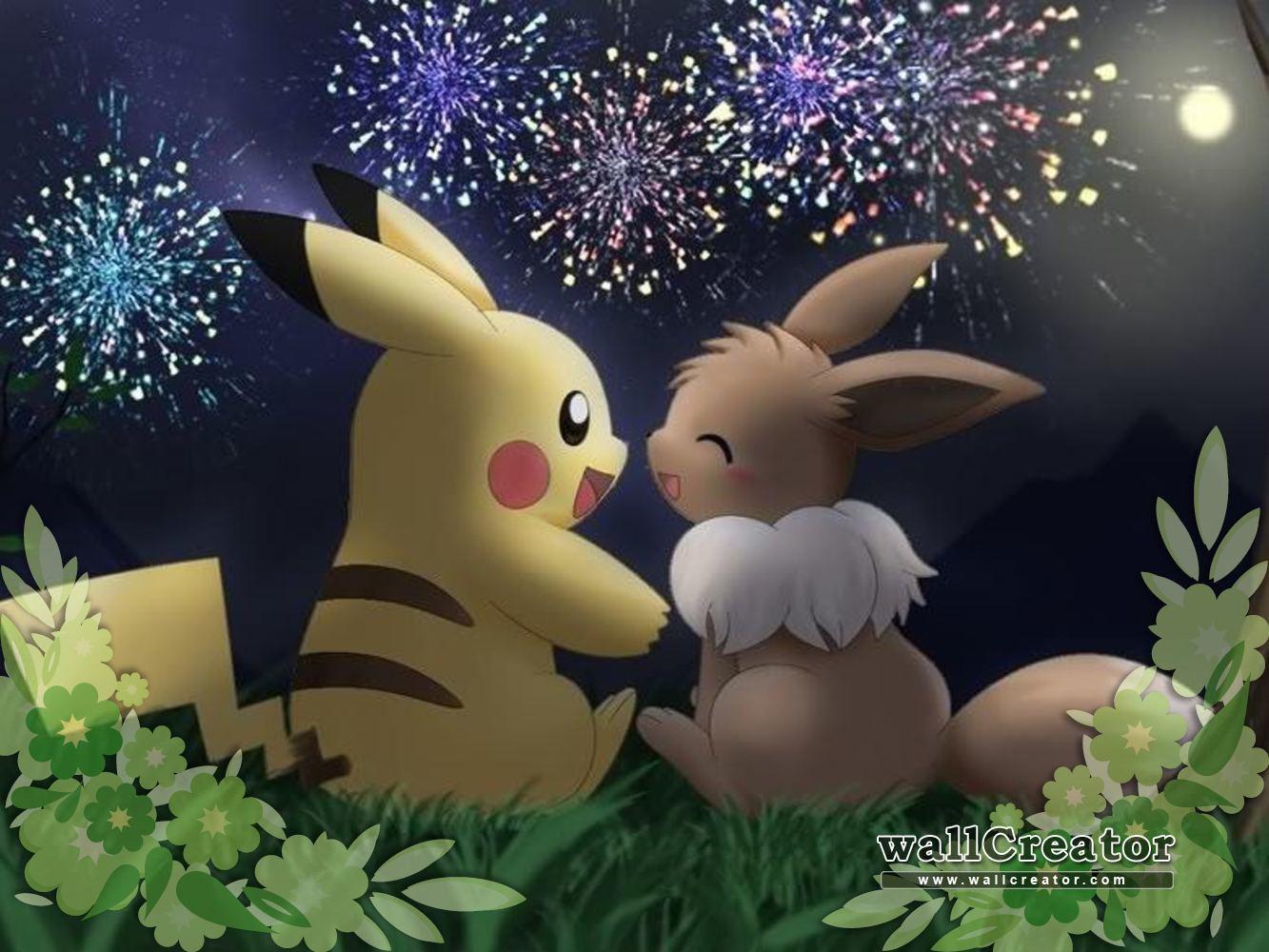 Cute Pikachu and Eevee Wallpaper Free Cute Pikachu and Eevee Background